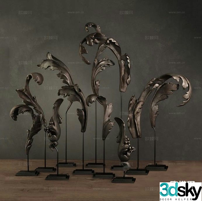 Modern sculpture landscape sculpture landscape sketch 3d model