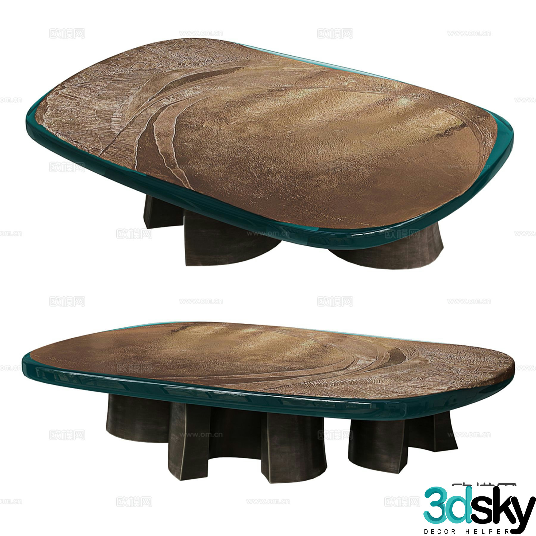 Maison Jonckers Italian Coffee Table 3D Model