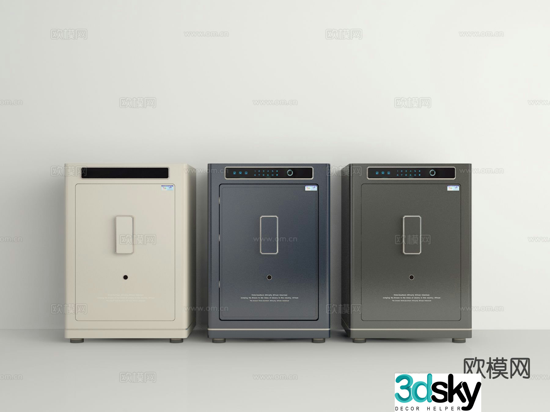 Modern safe safe 3d model