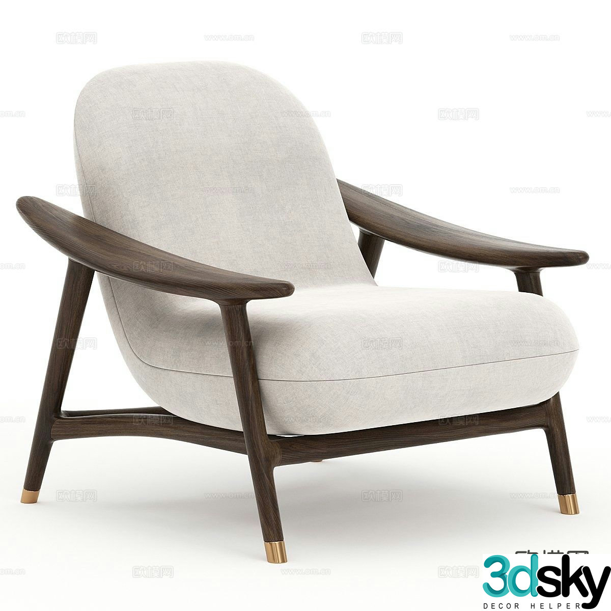 Modern lounge chair 3d model