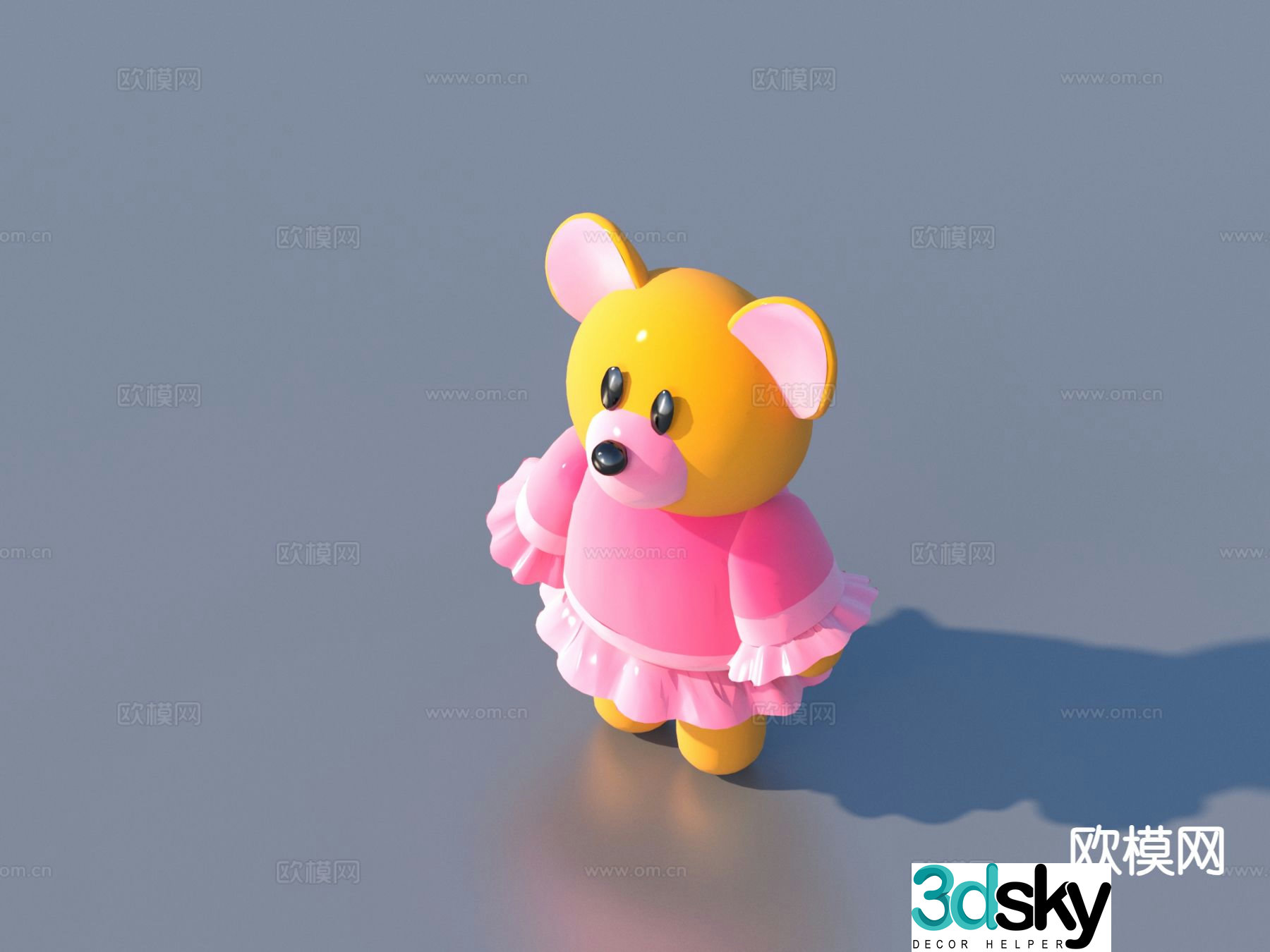 Cartoon toys animal doll 3d model