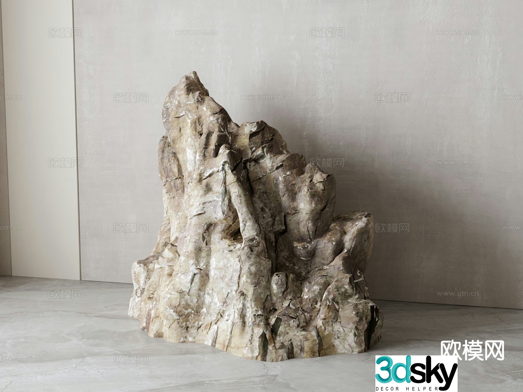 New Chinese style rockery stone 3d model