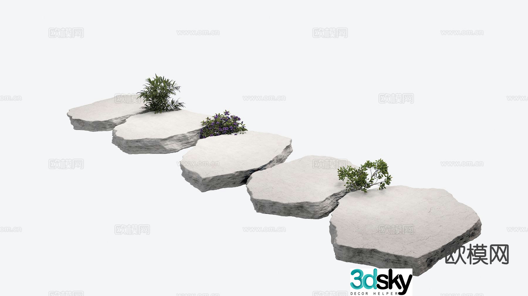 Stone road Tingbu 3D model