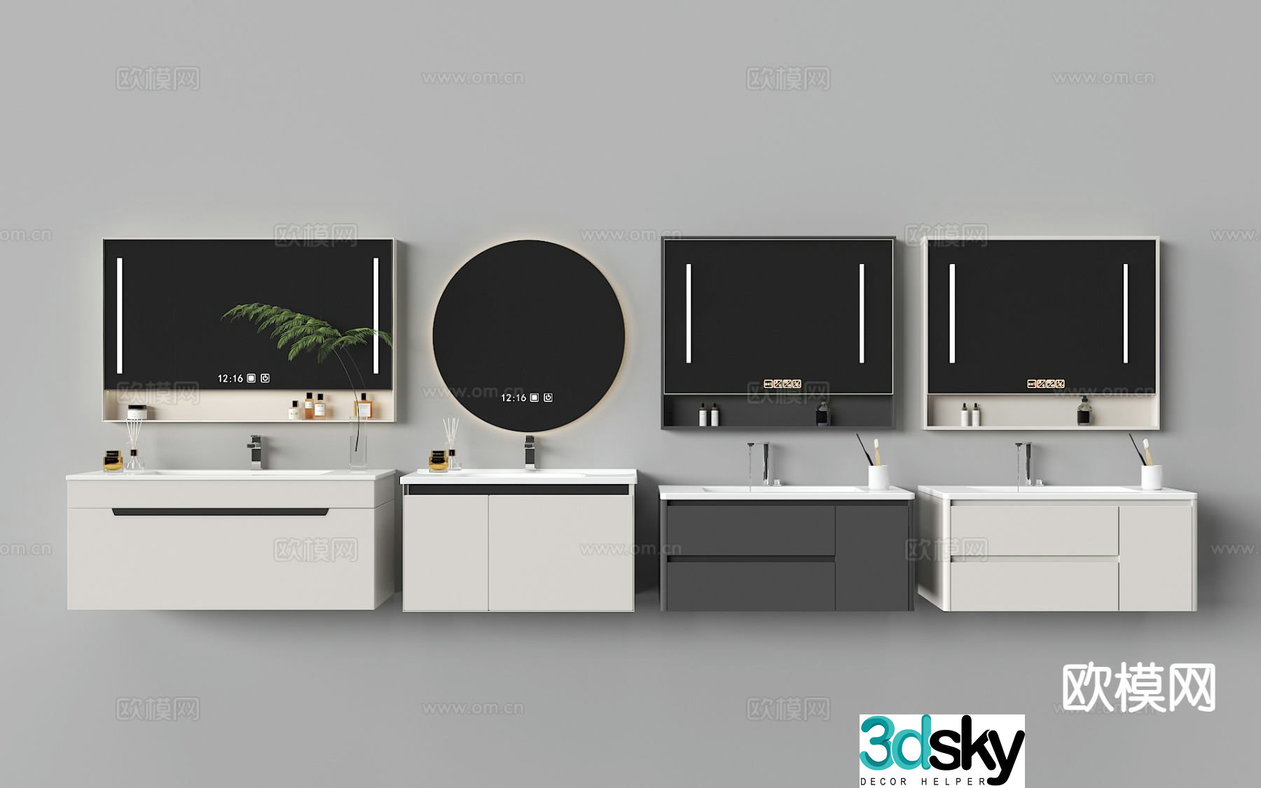 Modern washbasin 3d model