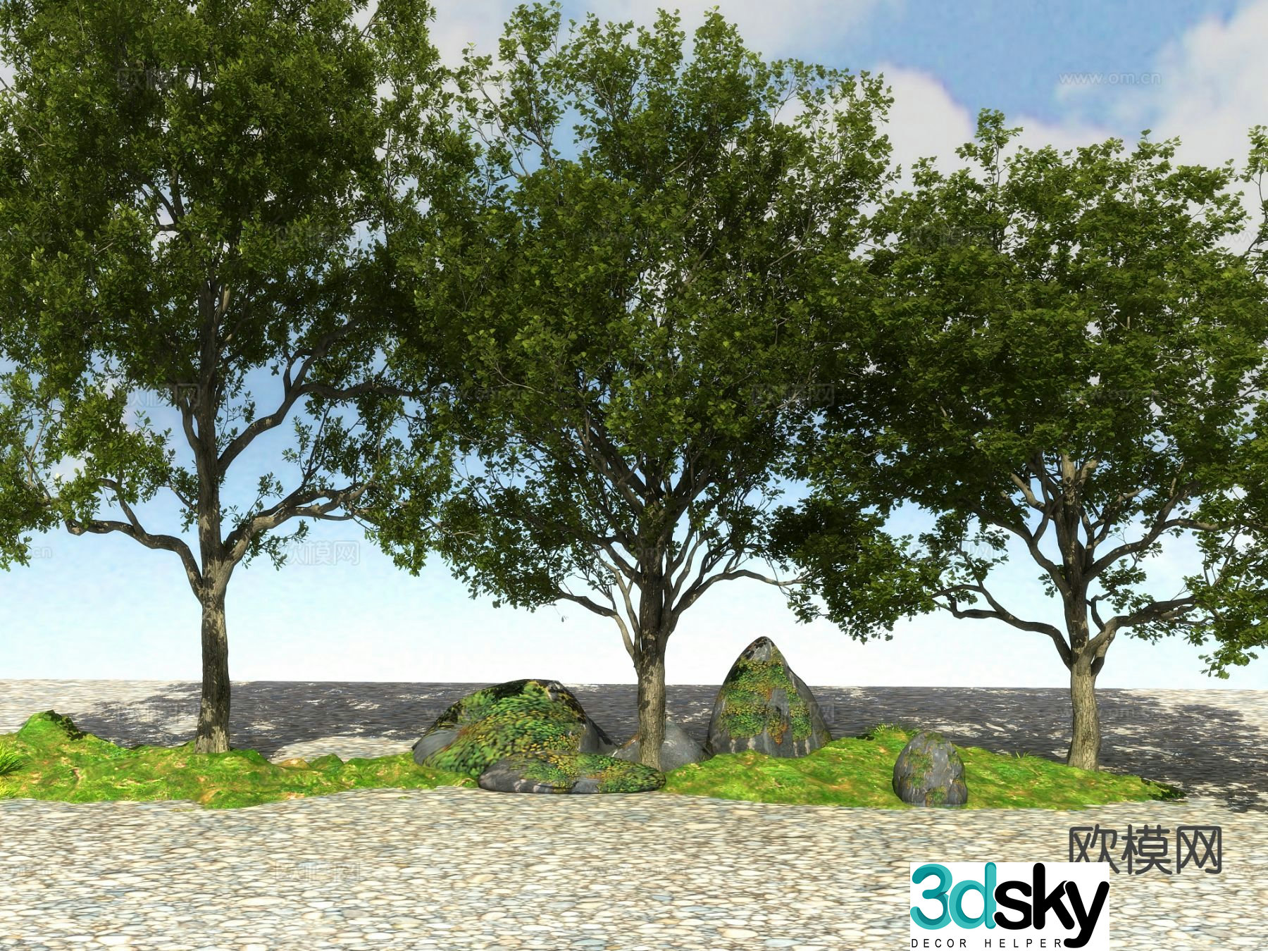 Big tree Landscape tree 3d model