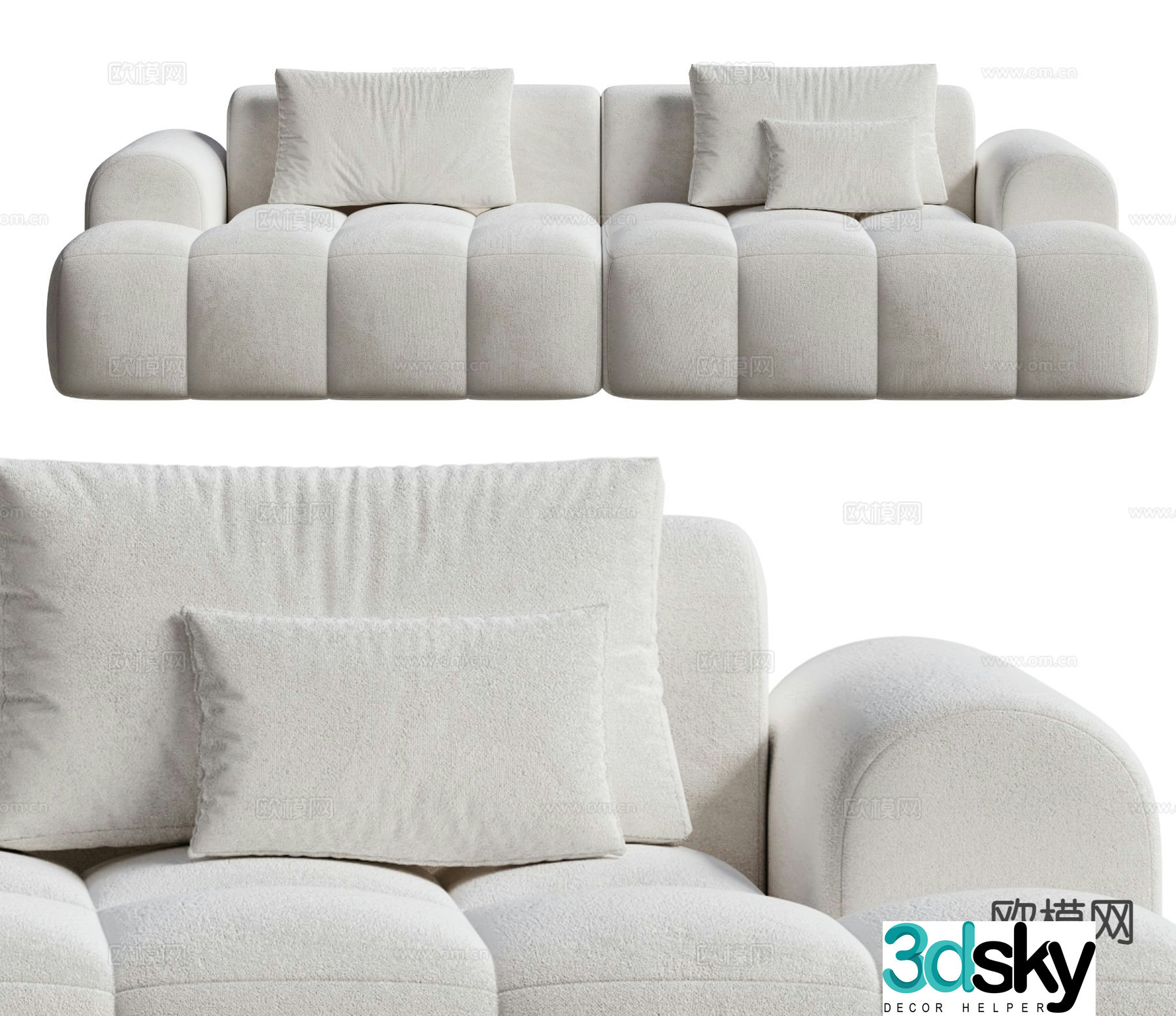 Modern love sofa 3d model