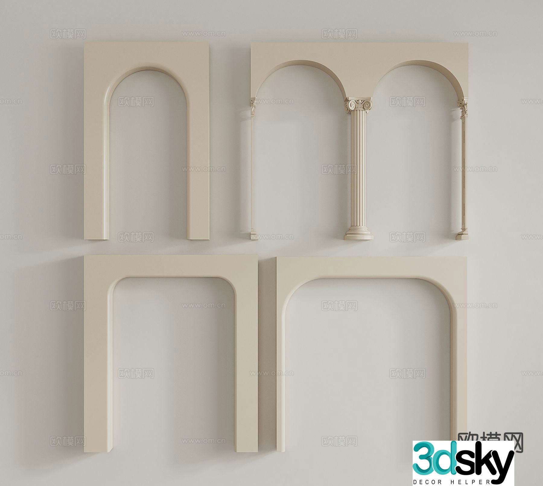 French Pass Door Cave Arc Pass Arc Pass Door Cave No Door Cover 3D Model
