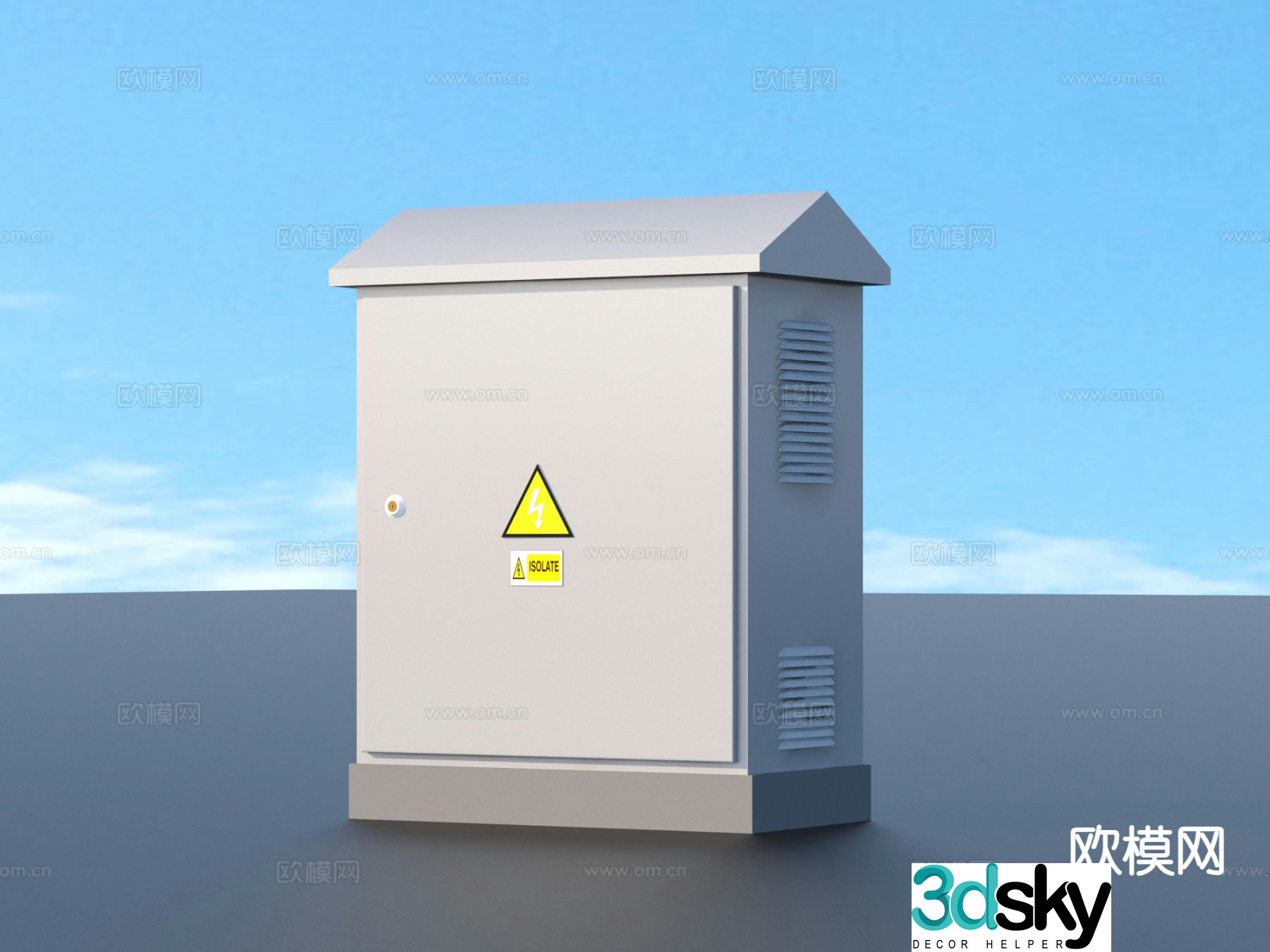 Distribution box power generation box distribution room 3D model