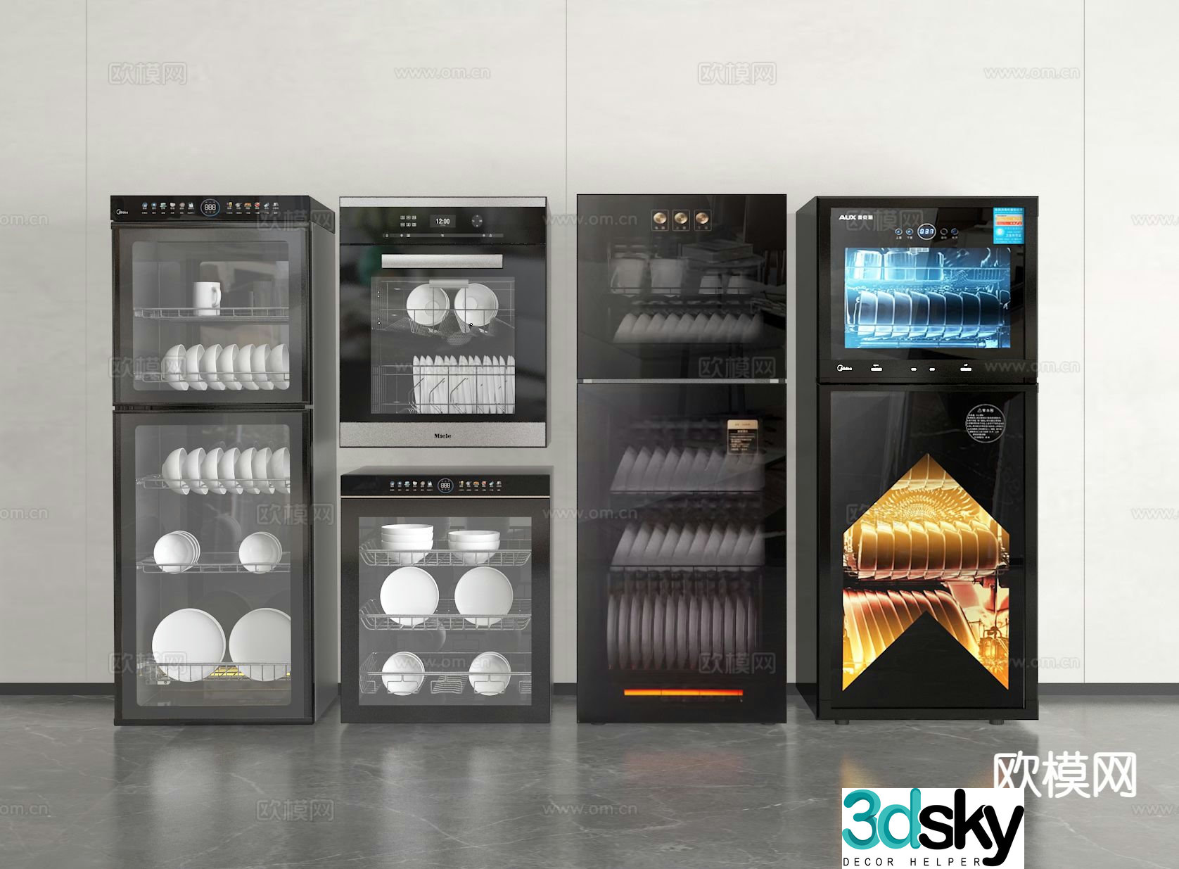 Disinfection cabinet cupboard 3d model