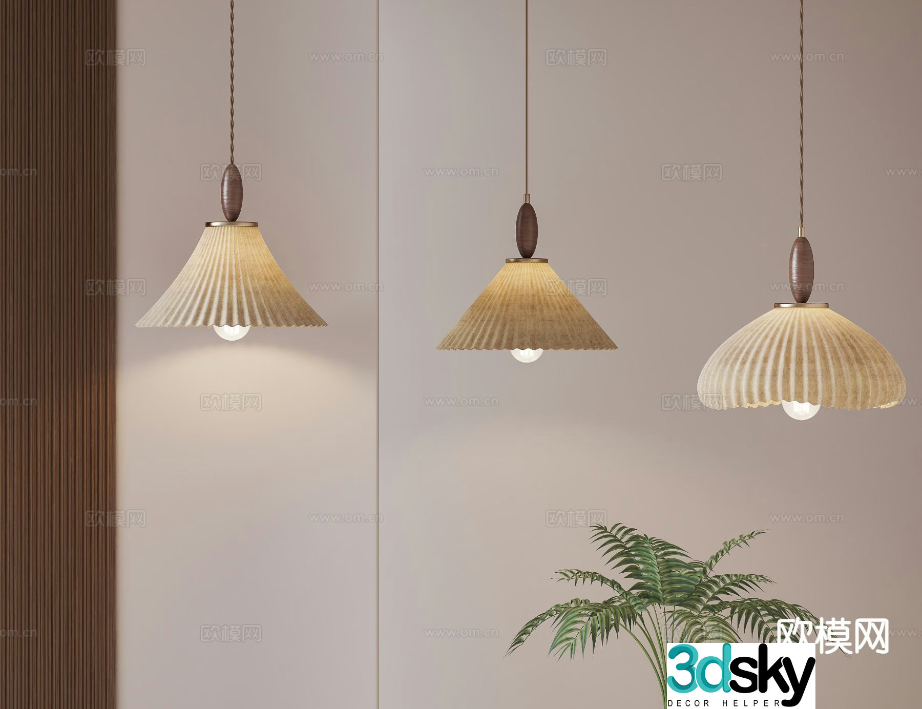3D model of medieval style chandelier
