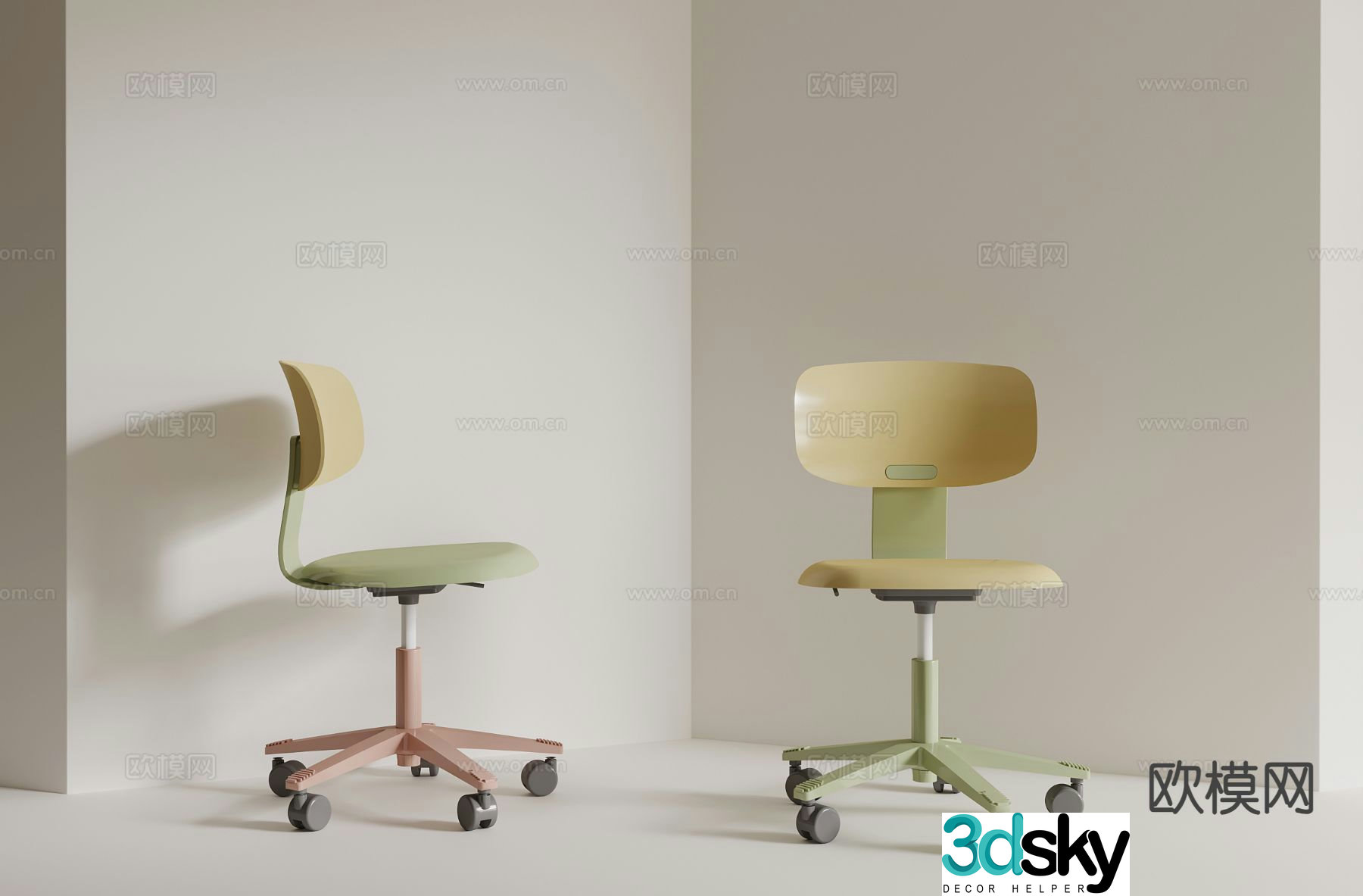 Modern office chair ergonomic chair children’s chair 3d model