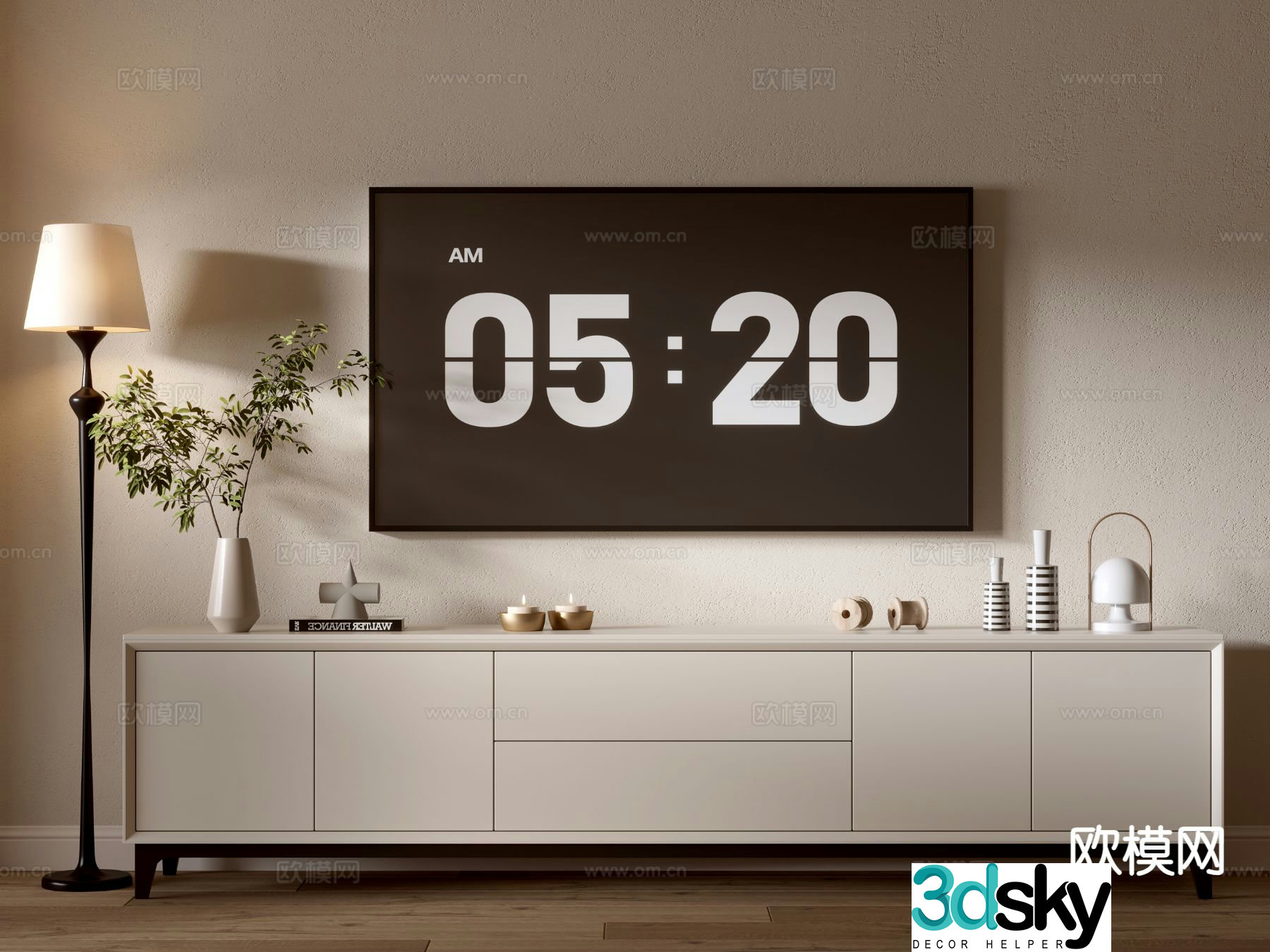 Modern TV cabinet 3d model