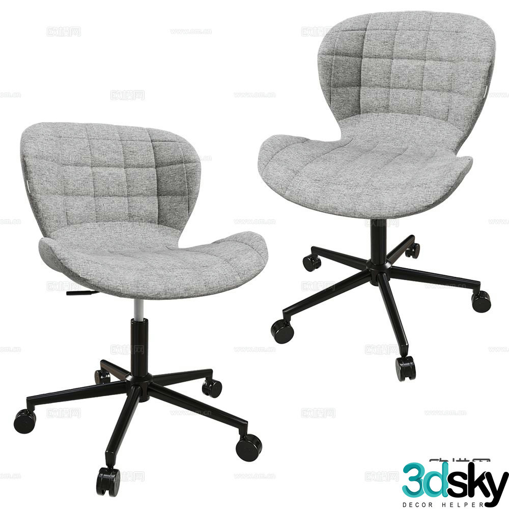 Zuiver Group office chair conference chair 3d model