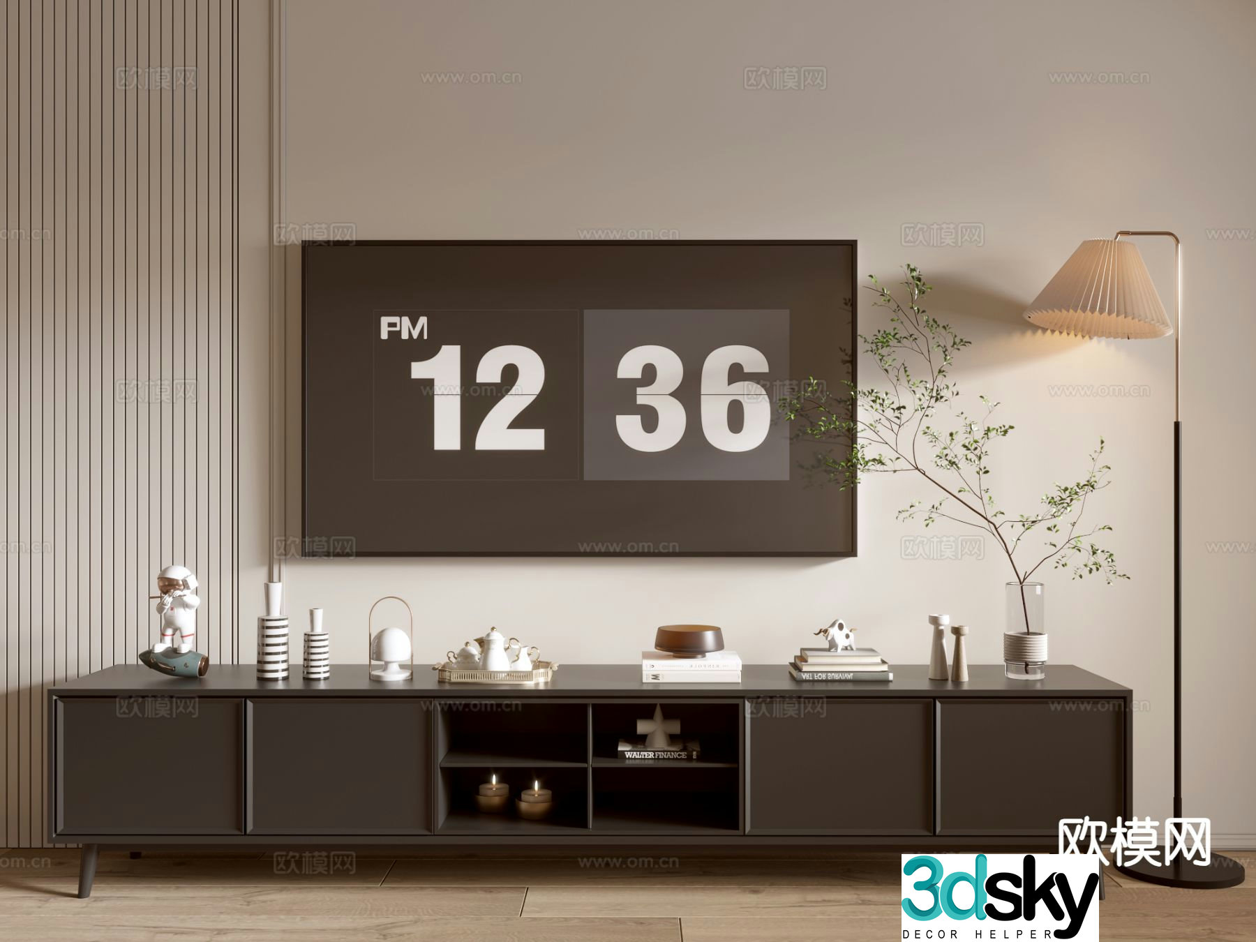 Modern TV cabinet 3d model