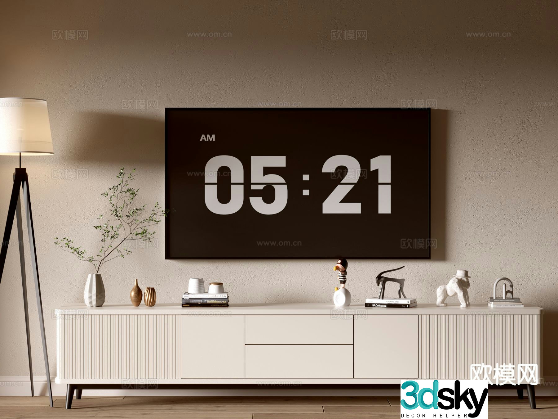 Modern TV cabinet 3d model