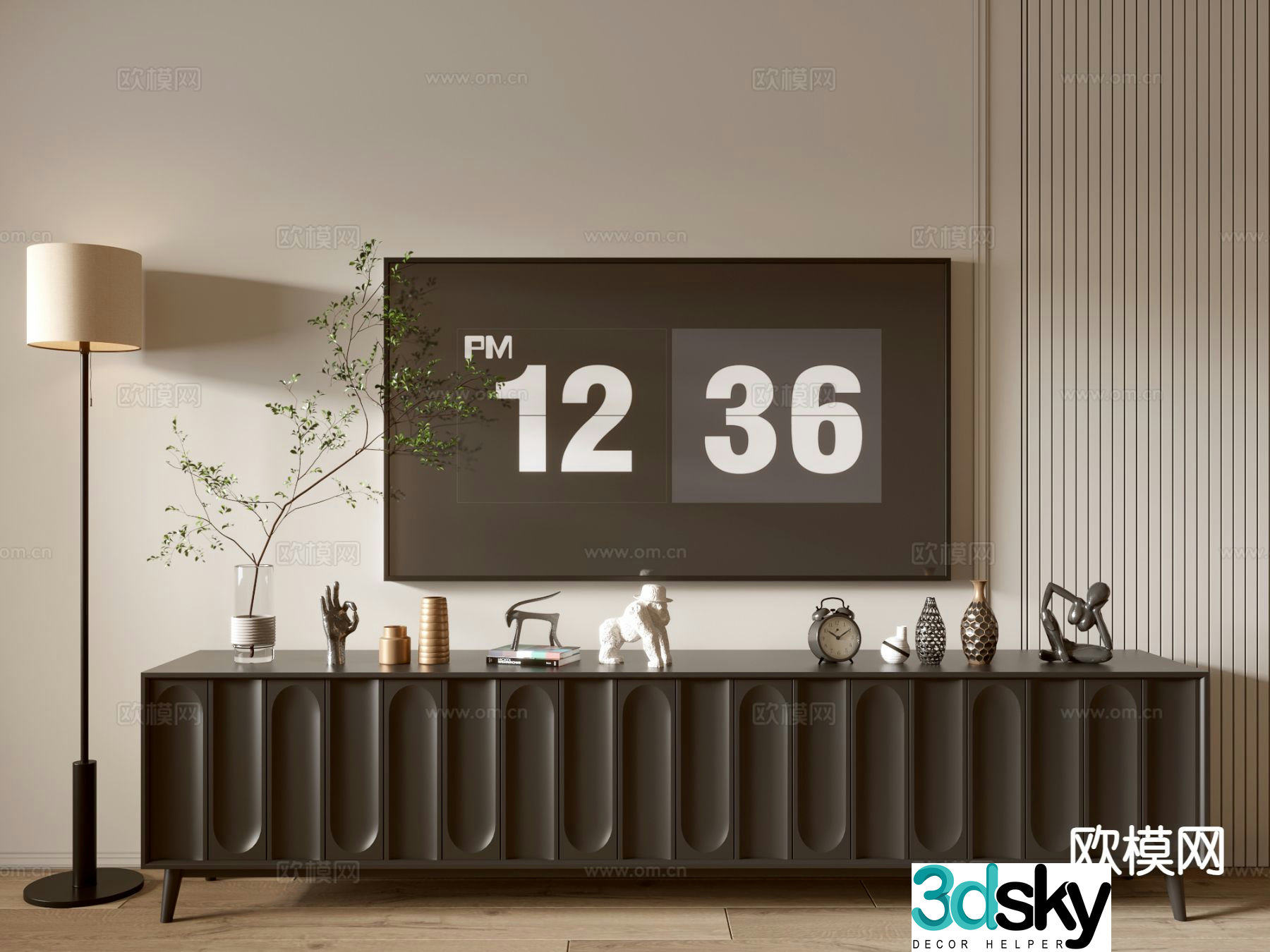 Modern TV cabinet 3d model