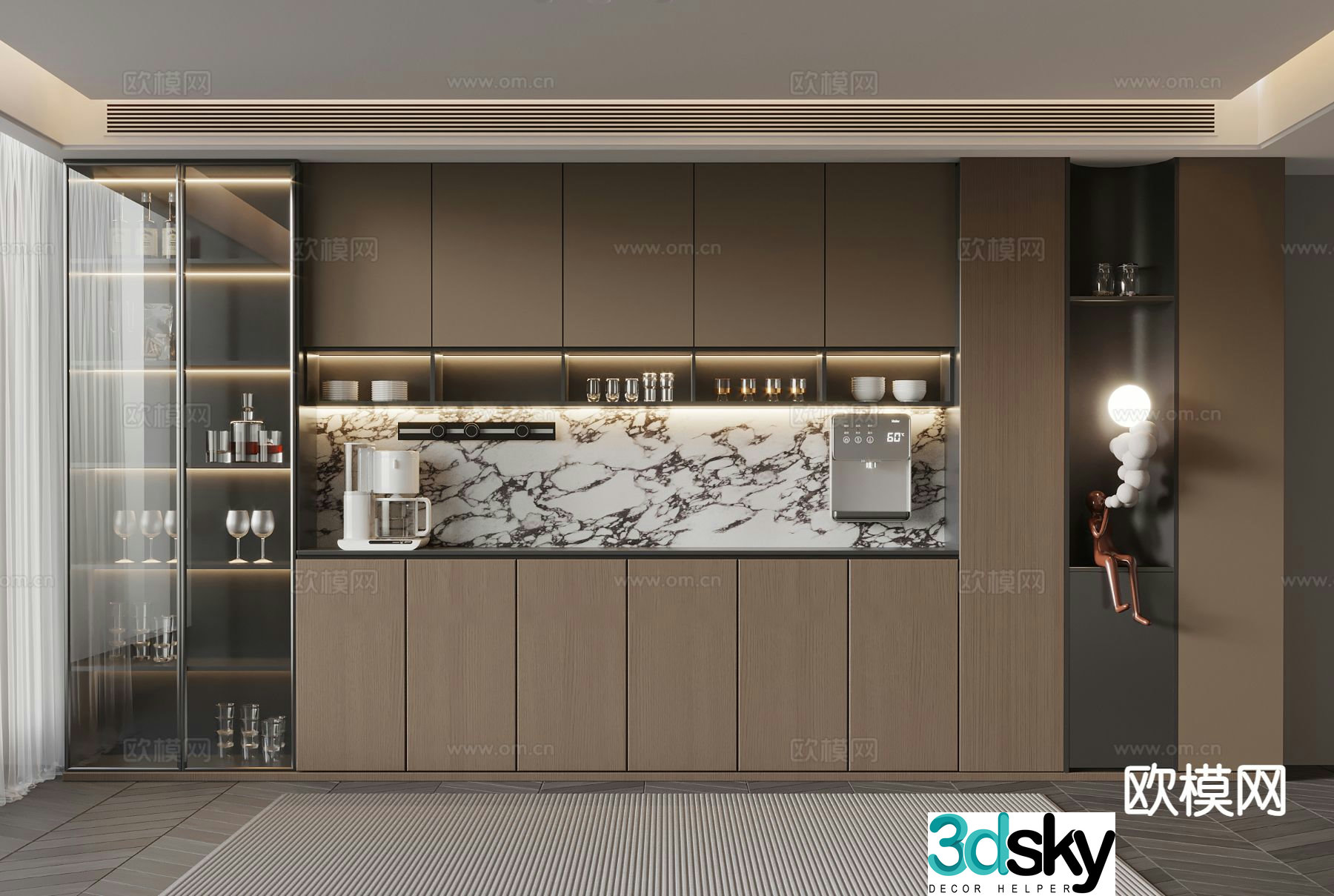 Italian sideboard 3d model