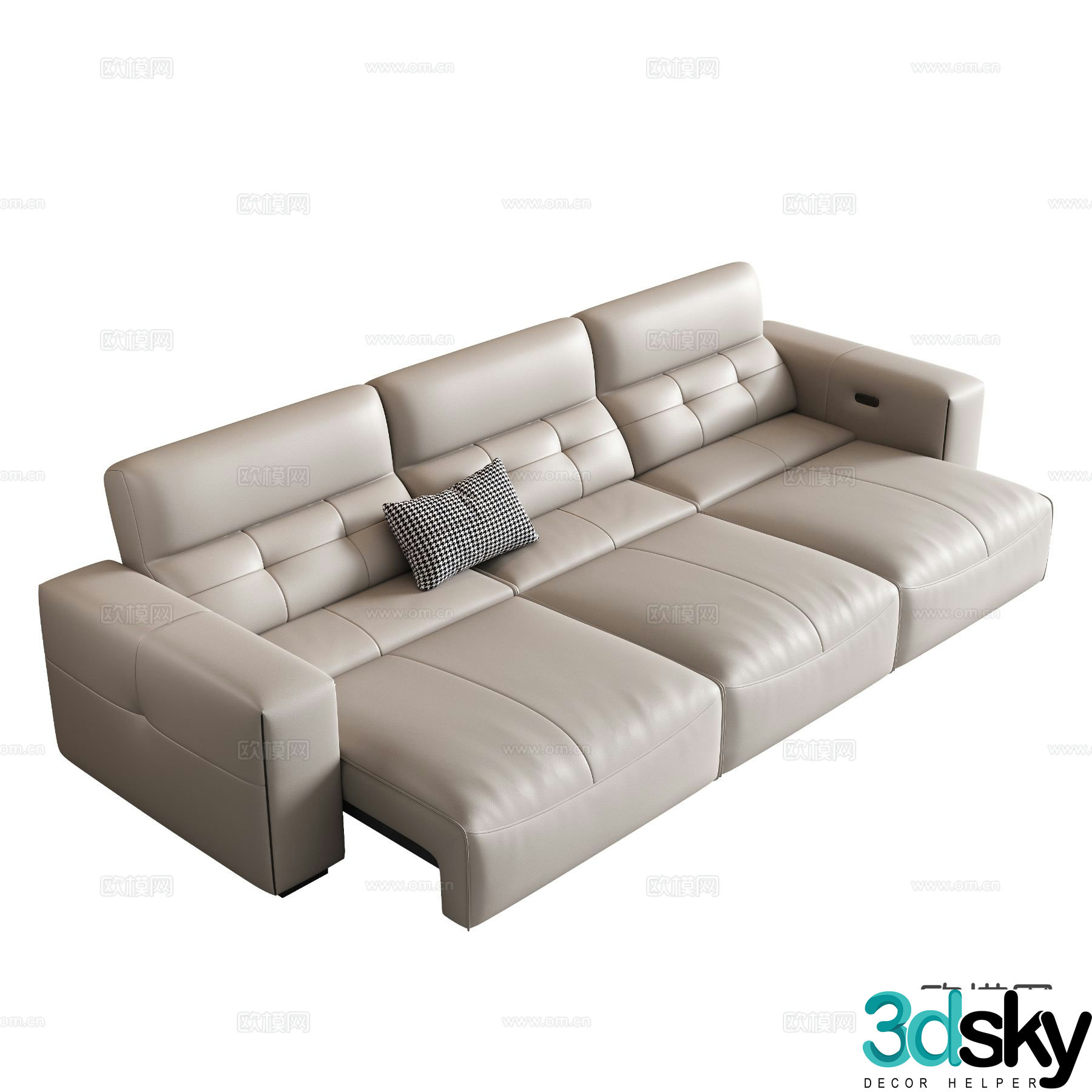 Modern functional sofa sofa bed 3d model