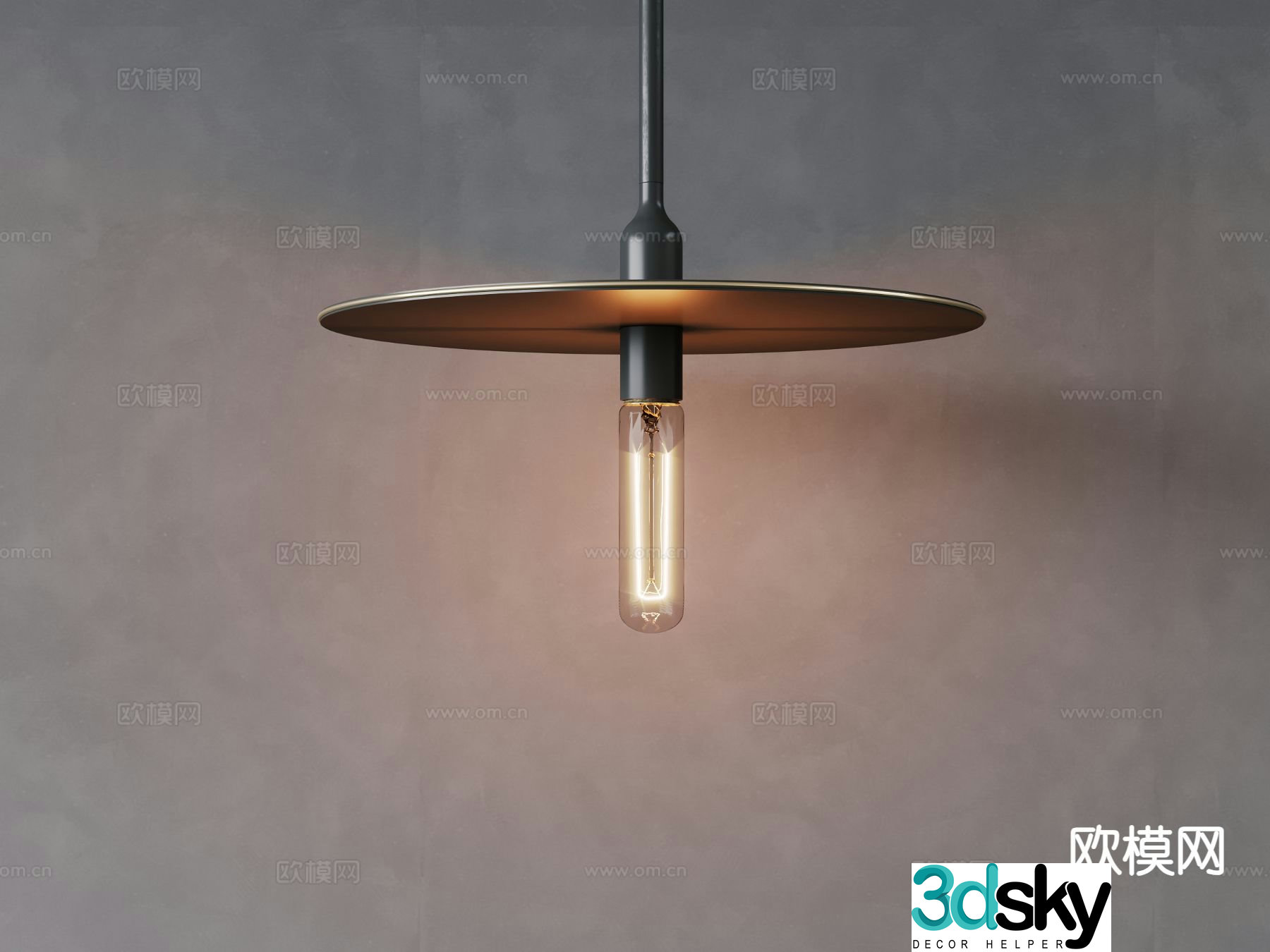 Modern Art Chandelier 3d Model