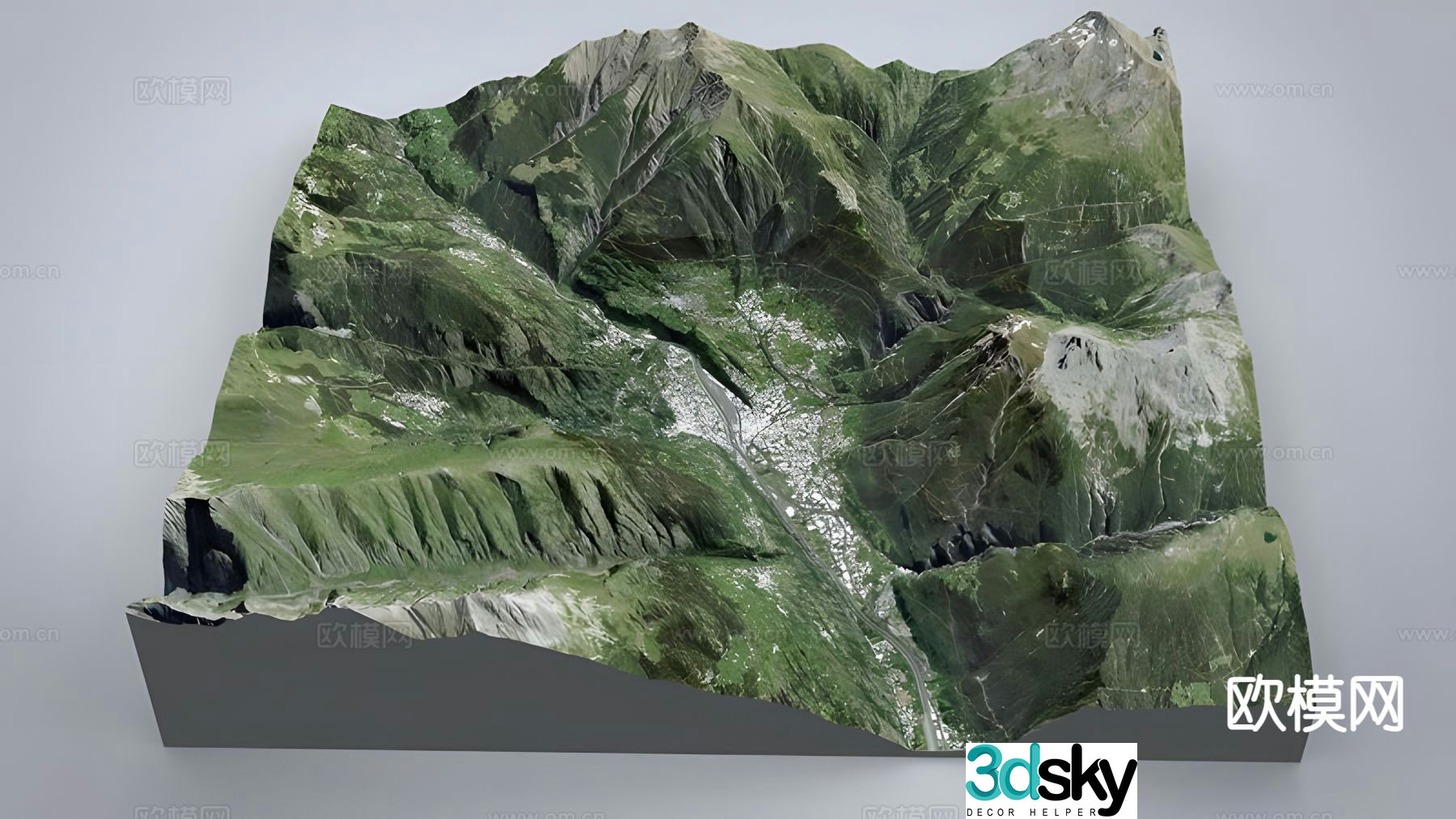 Mountain landscape 3d model