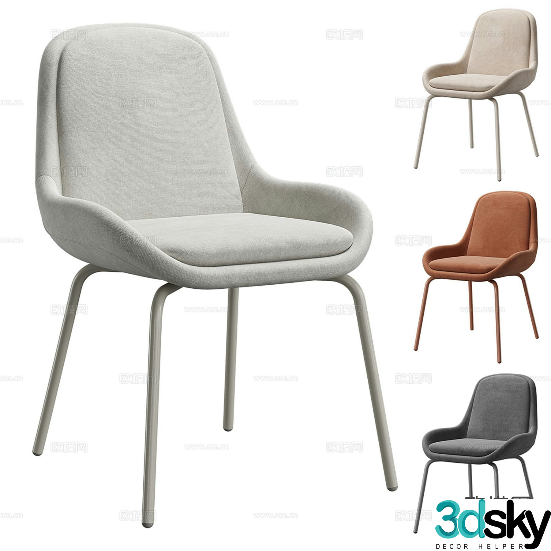 Divan.ru Modern chair dining chair 3d model