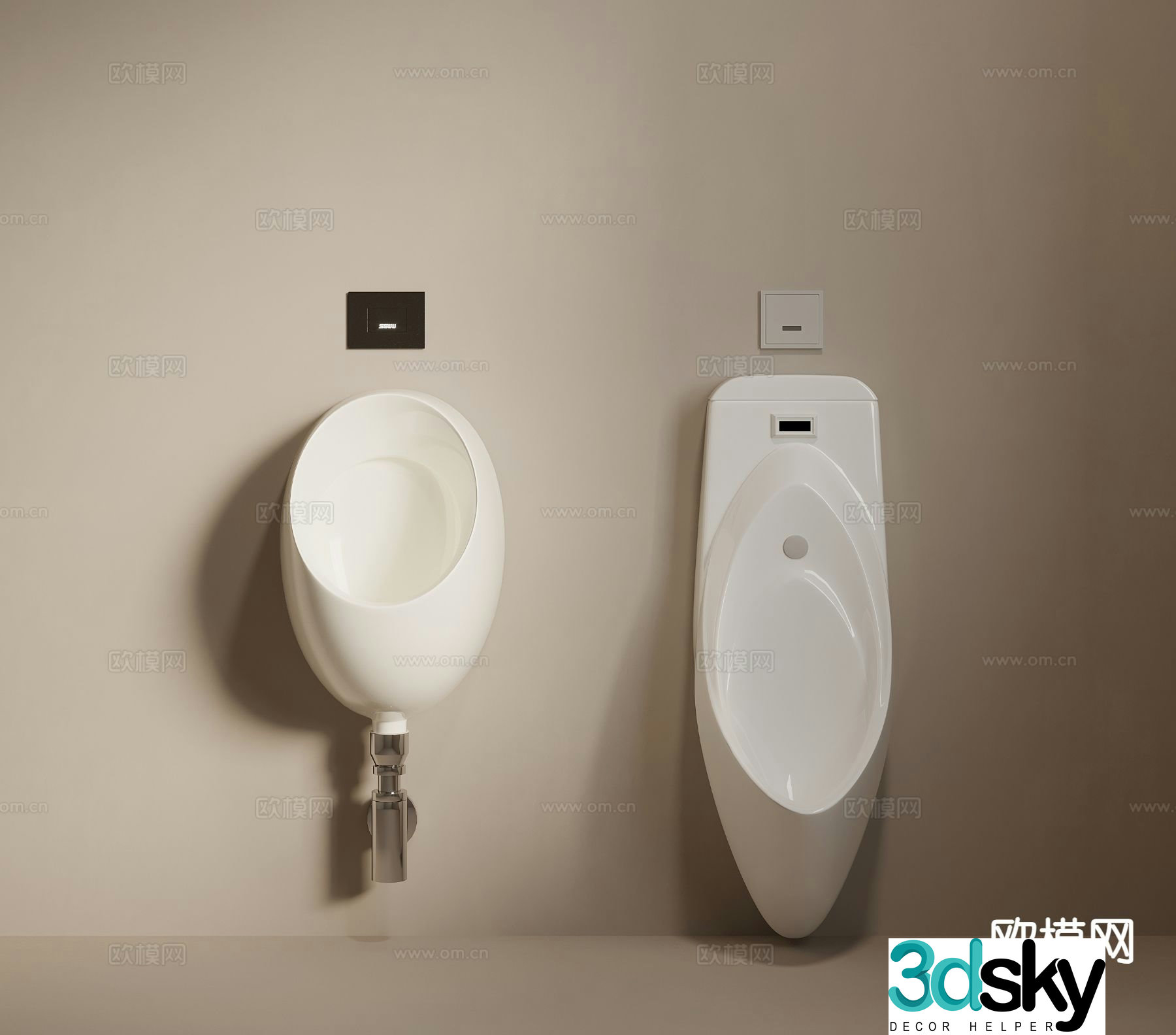 modern urinal urinal urinal 3d model