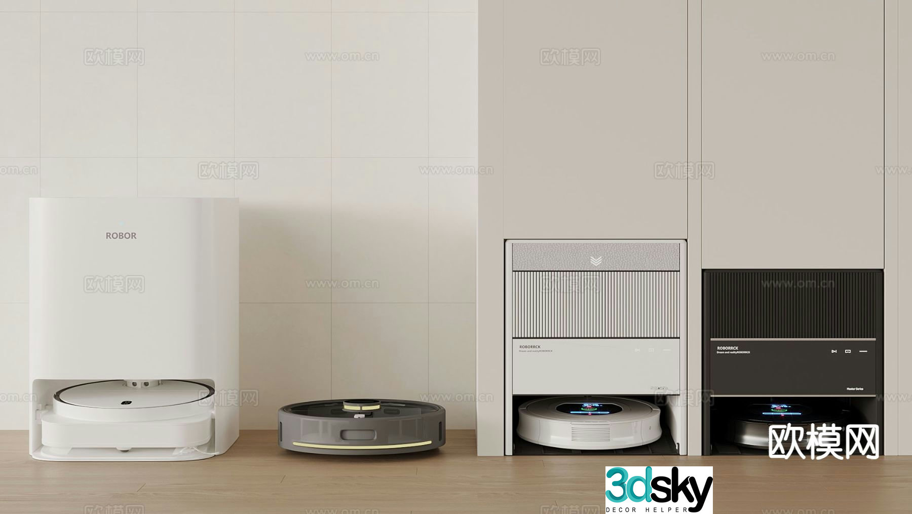 Modern sweeping robot sweeping machine 3d model