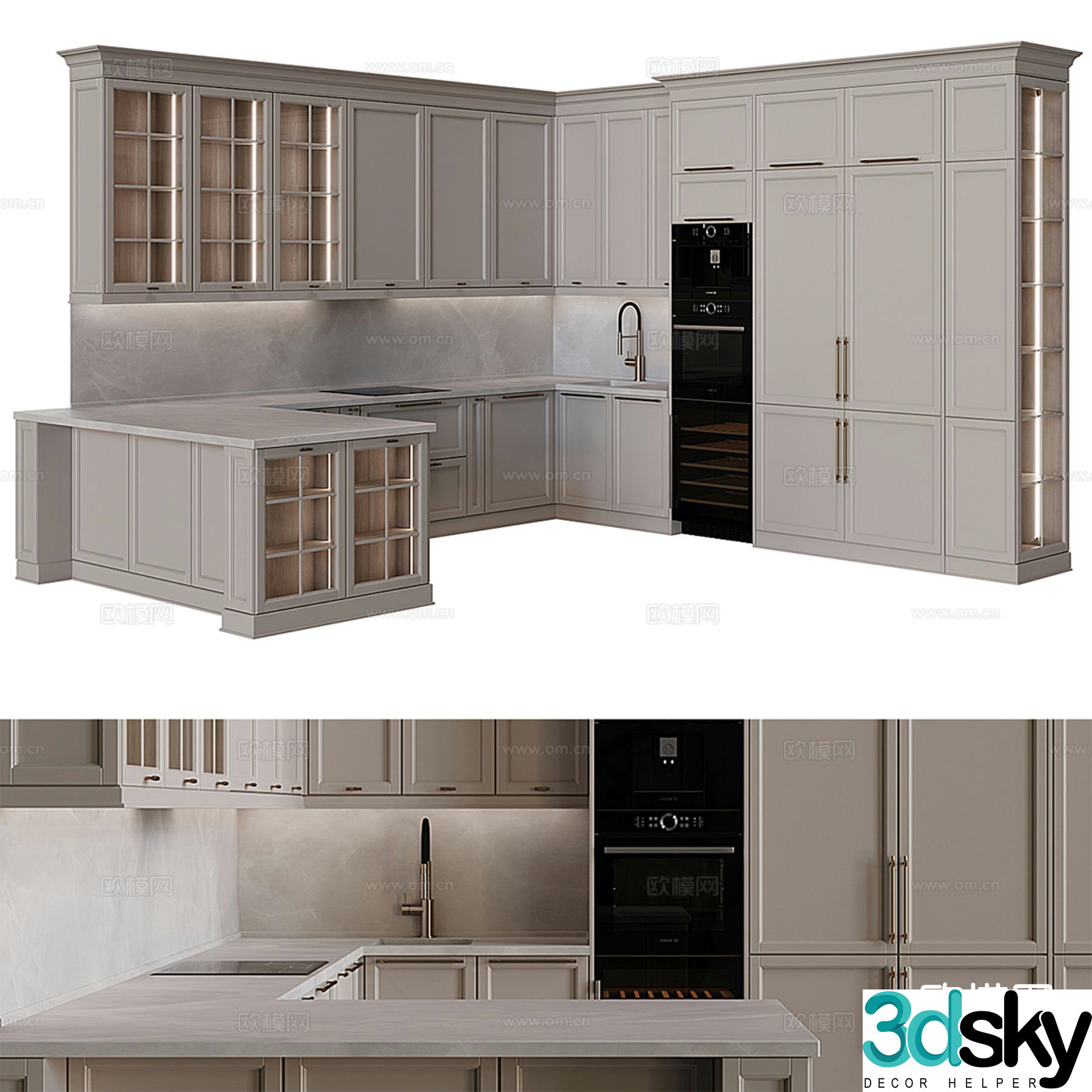 French cabinet 3d model