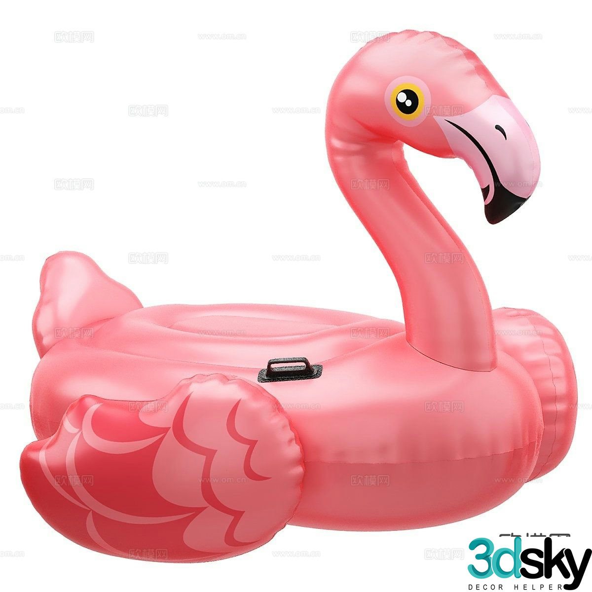 Swan swimming ring cartoon swimming ring 3d model