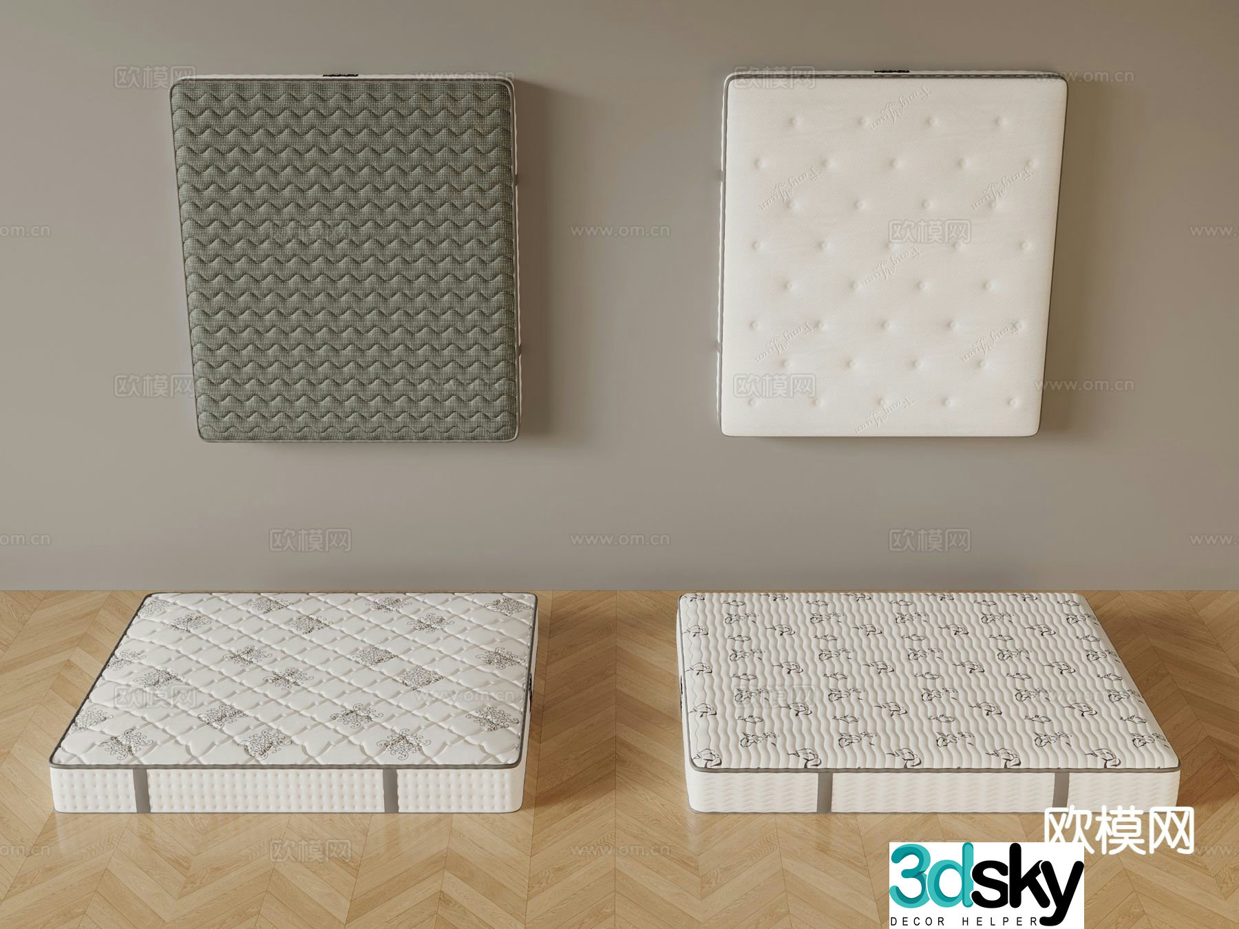 Modern mattress 3d model