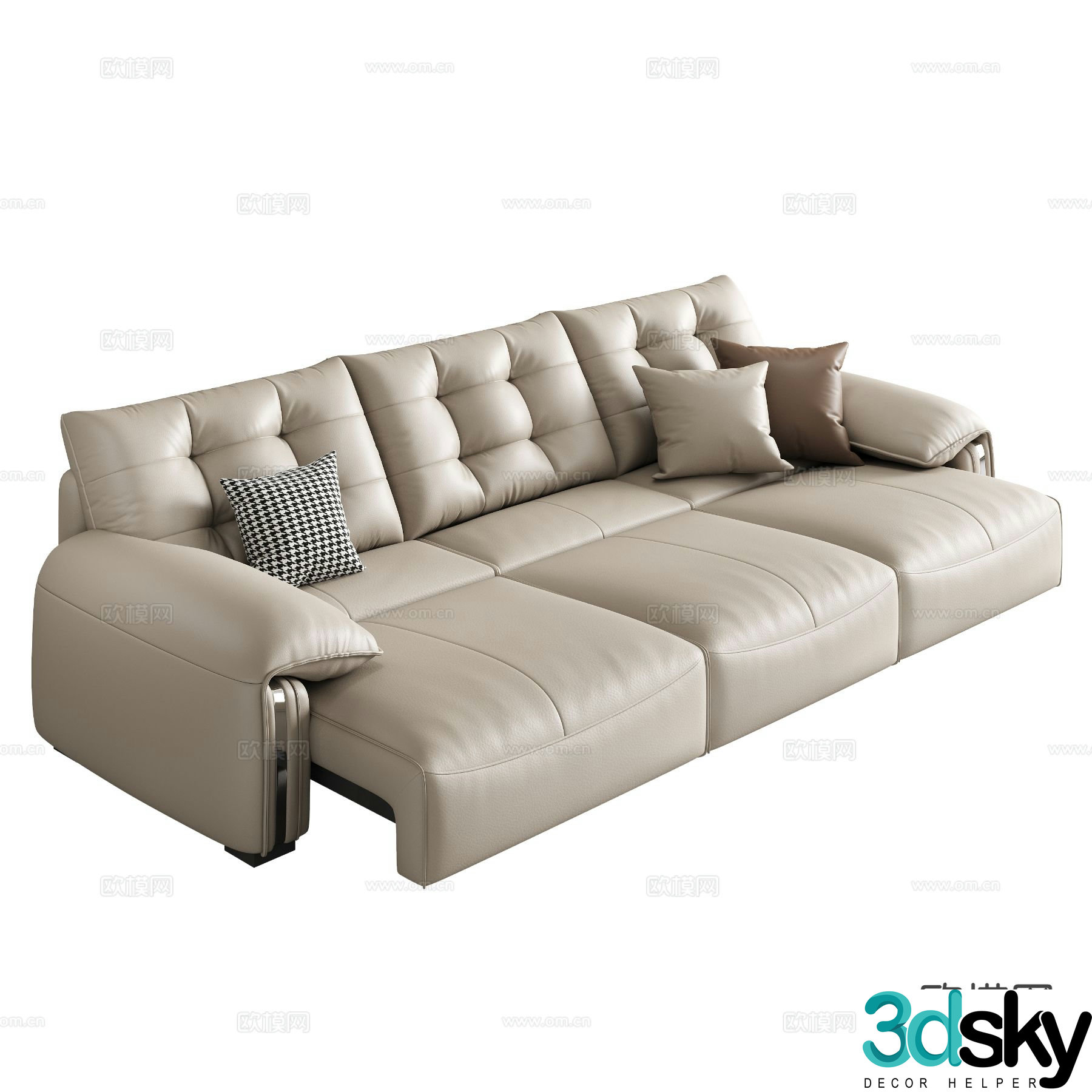 Modern functional sofa sofa bed 3d model