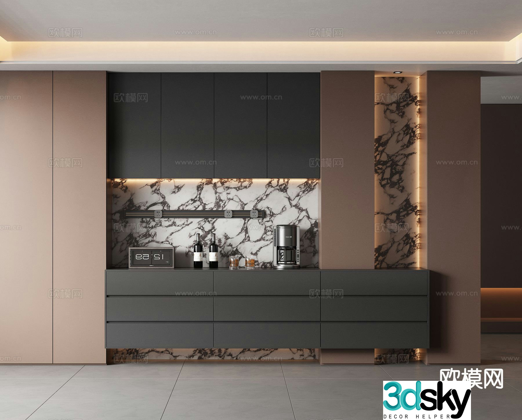 Italian sideboard 3d model