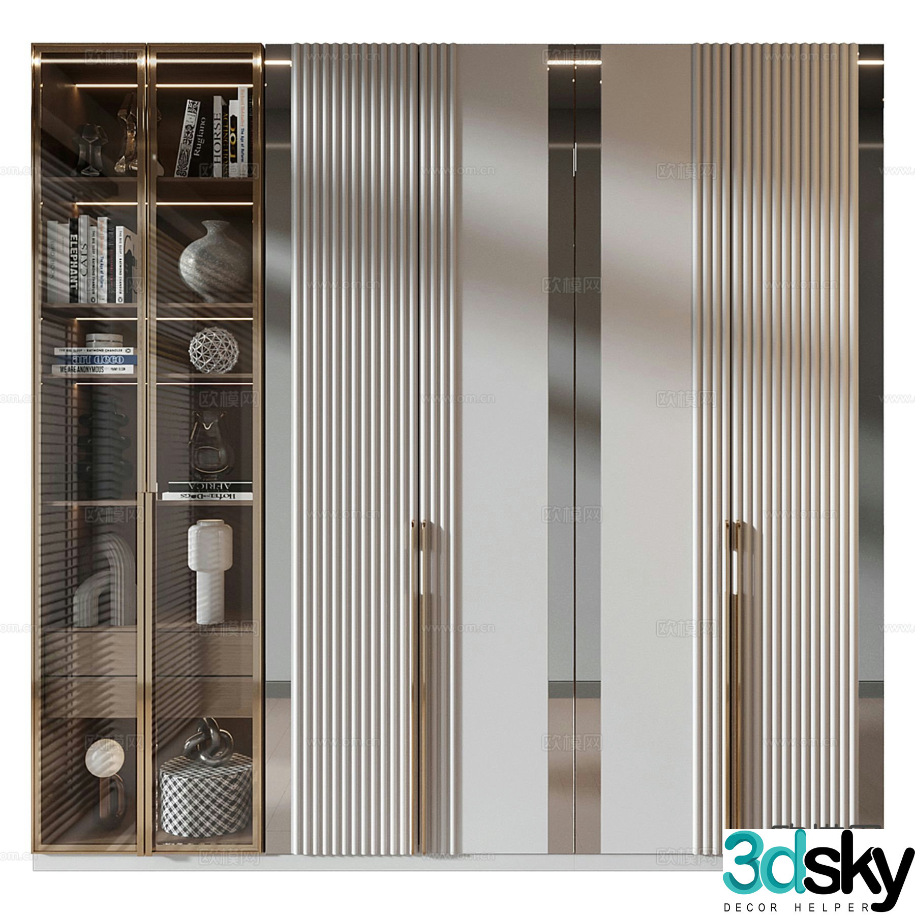 Modern Wardrobe Wardrobe 3d Model