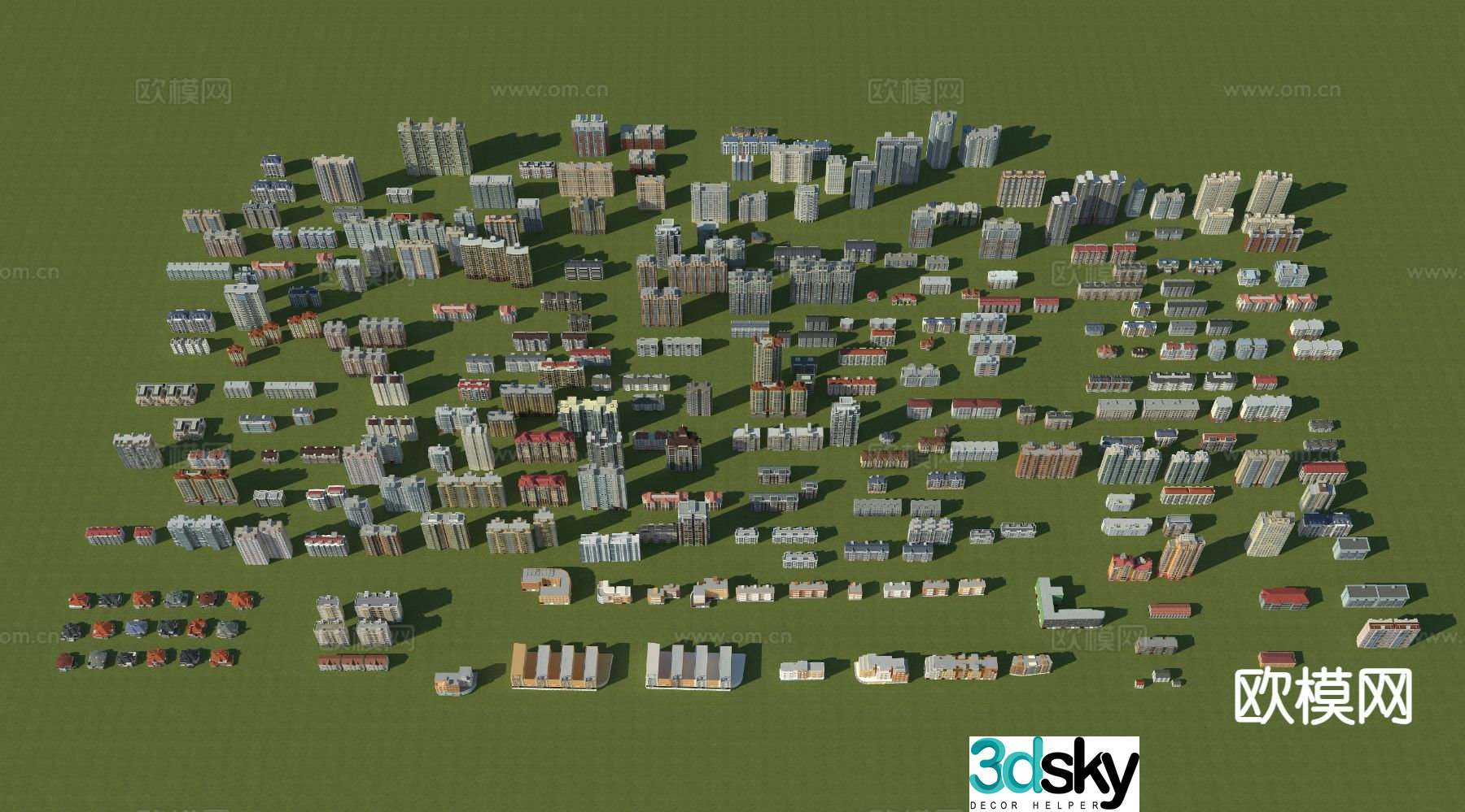 Self-built building residential building exterior 3D model