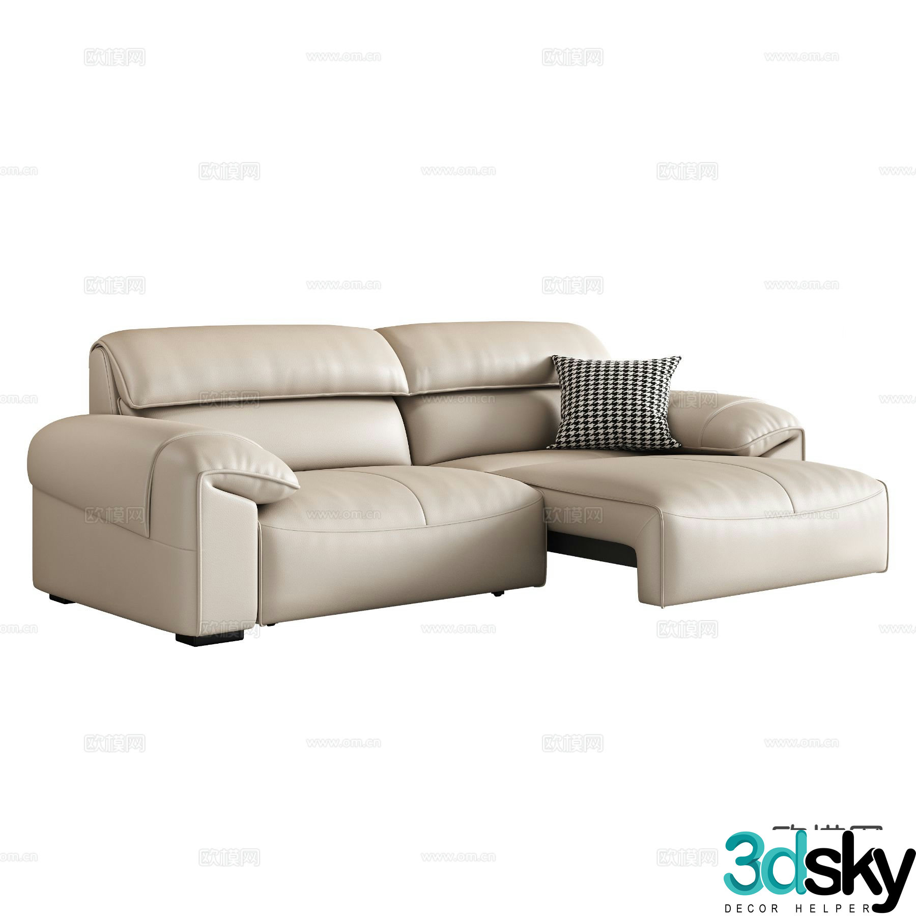 Modern functional sofa double sofa 3d model