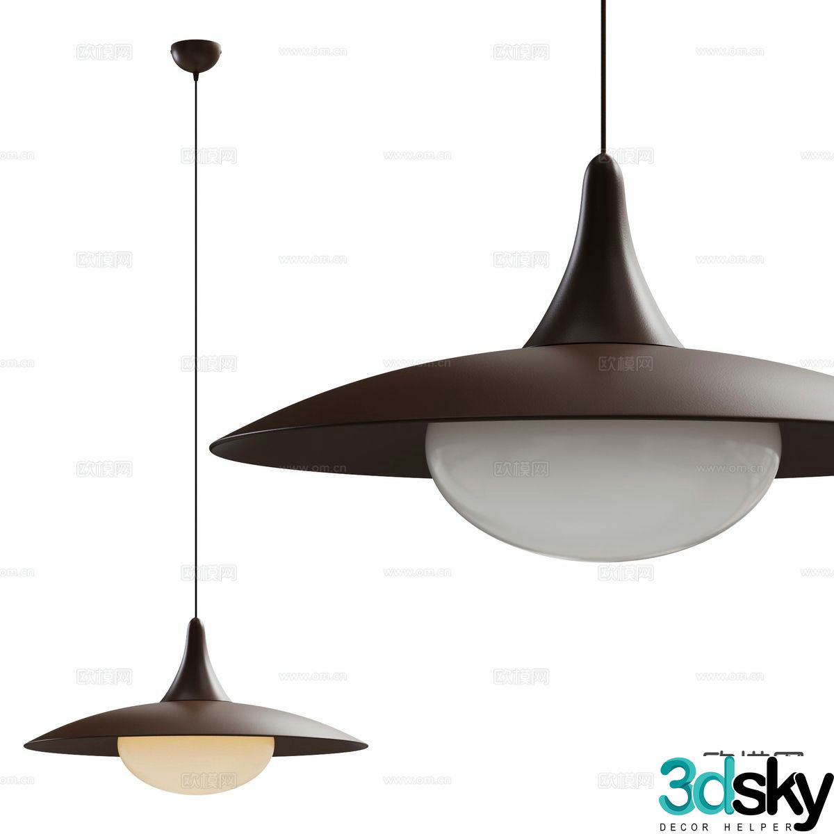 Medieval style chandelier bedside small chandelier 3d model