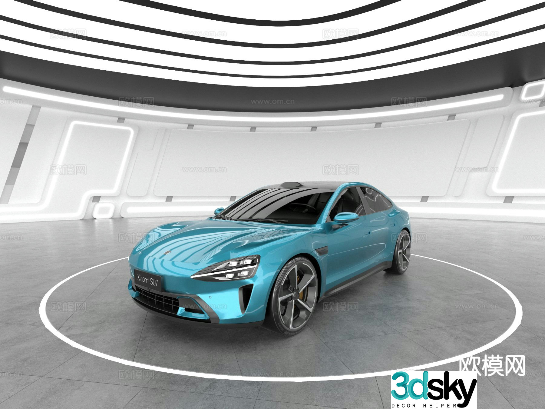 New energy vehicle 3D model