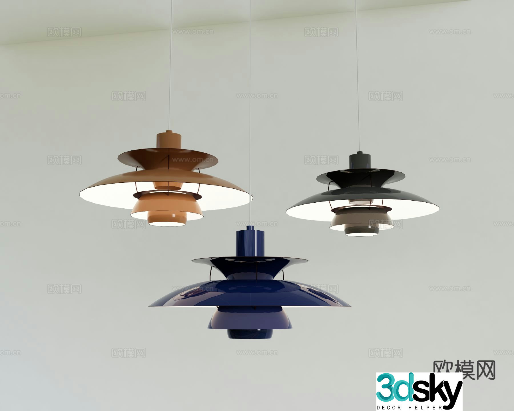 Modern Chandelier Bedside Chandelier Restaurant Chandelier 3D Model