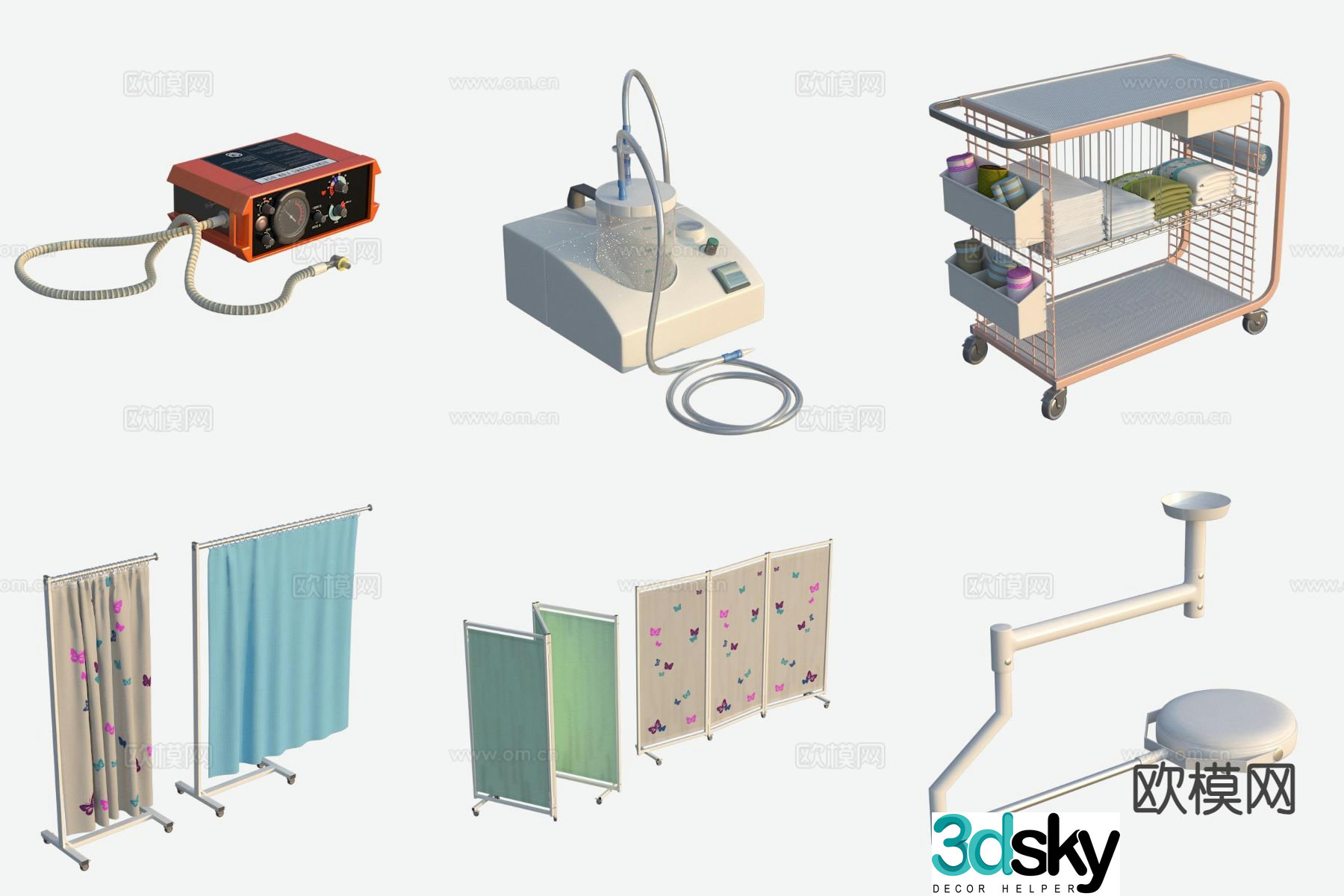 Hospital equipment medical equipment equipment machine 3d model