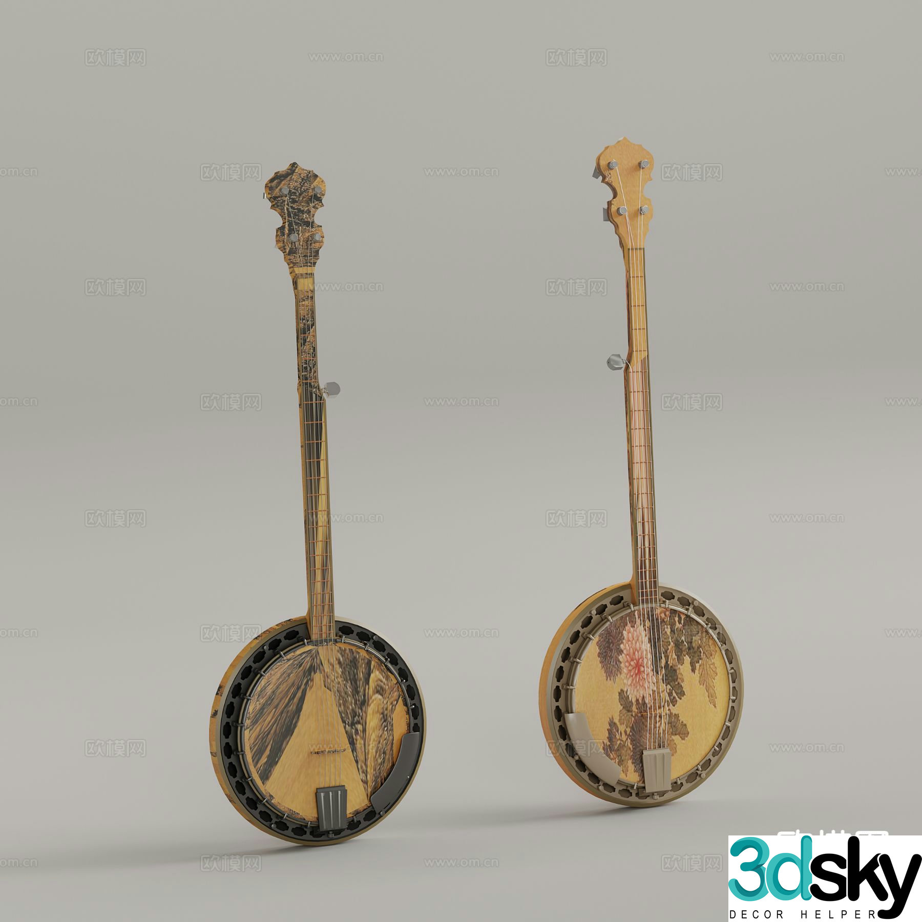 Chinese musical instruments Folk musical instrument 3d model