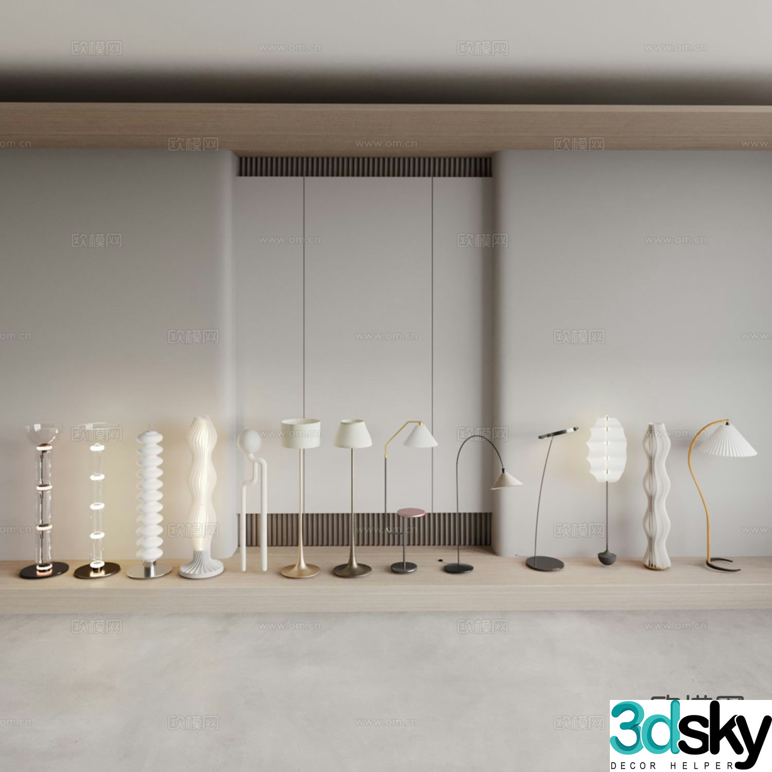 Creative floor lamp Art floor lamp 3d model