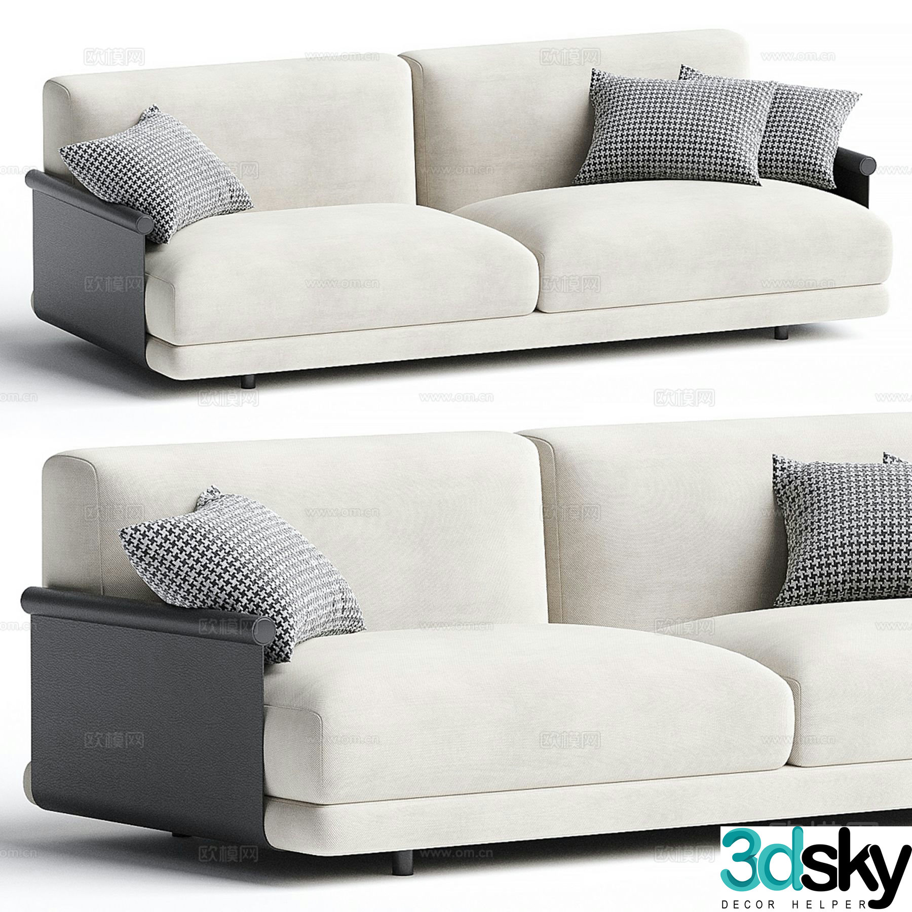 Modern love sofa 3d model