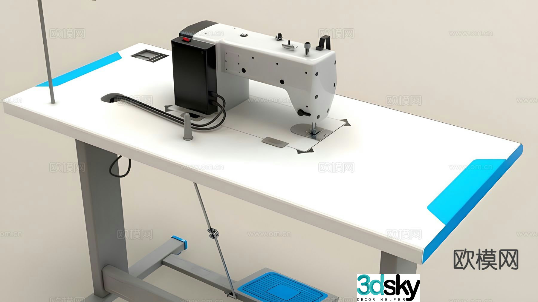 Sewing machine industrial sewing machine 3d model