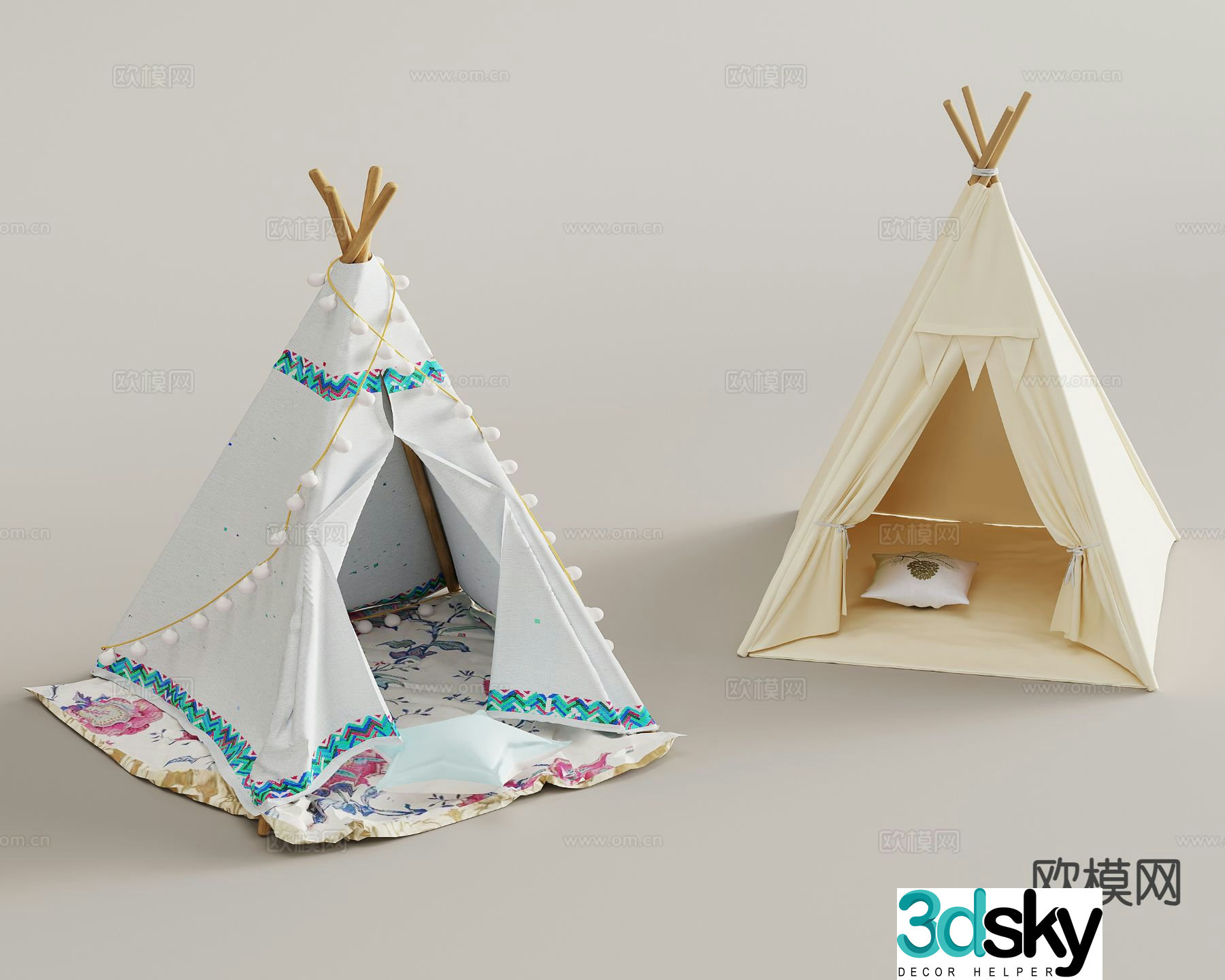 Outdoor tent camping tent 3d model
