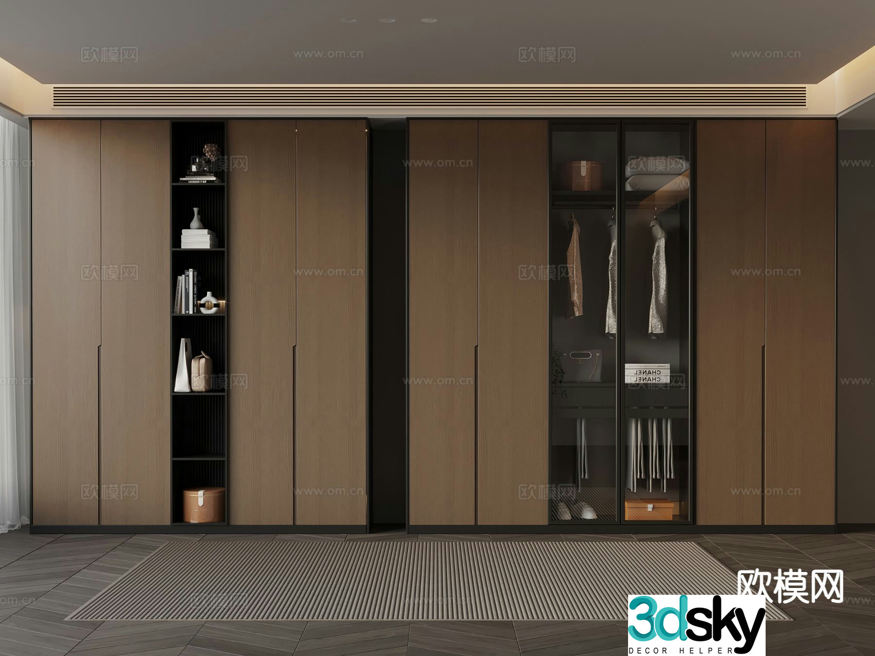 Italian wardrobe wardrobe 3d model