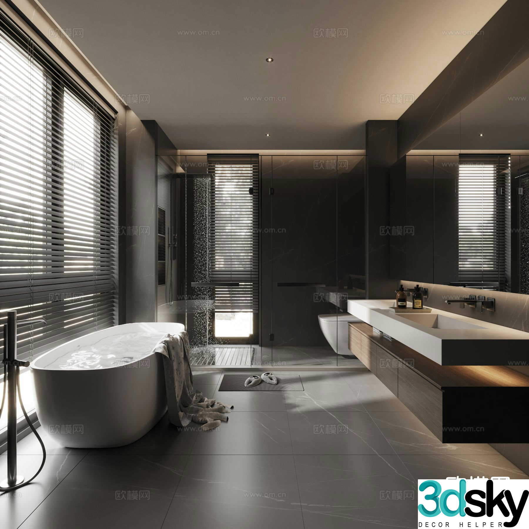 Italian bathroom 3d model