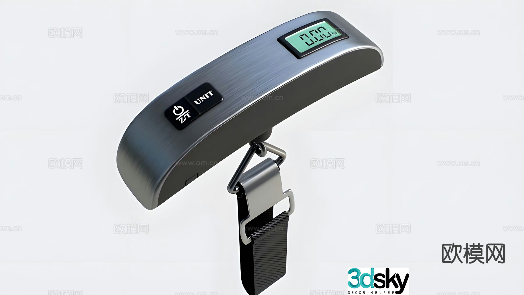 Hanging luggage scale 3D model