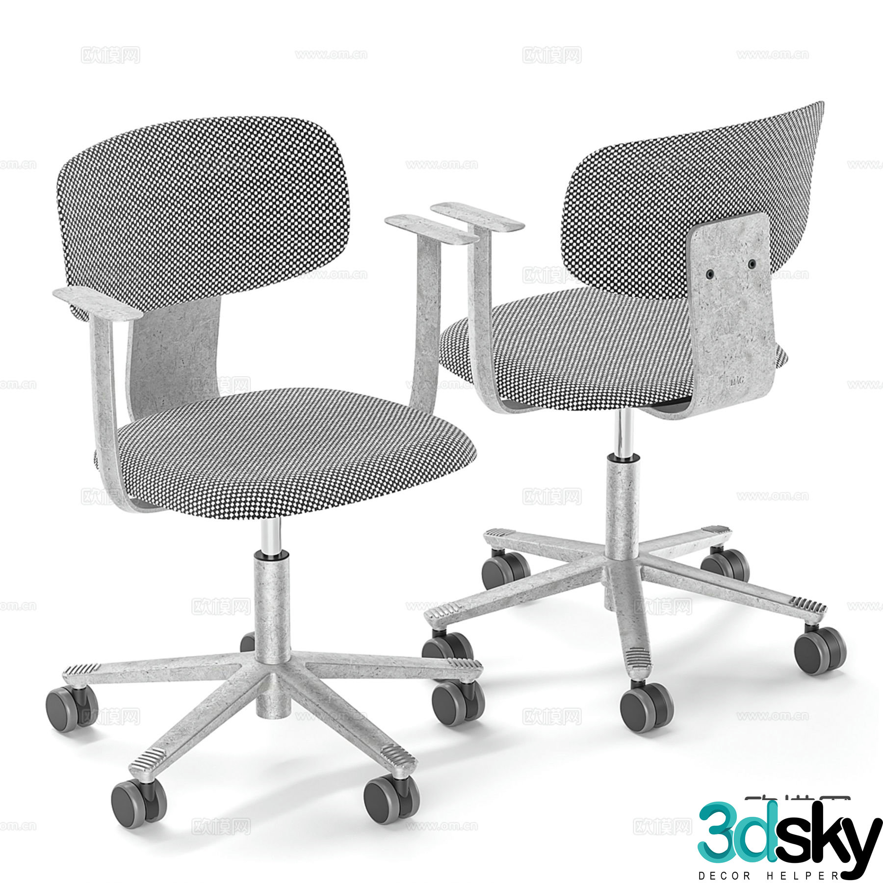 Trion by HÃ…G office chair staff chair shift chair 3d model