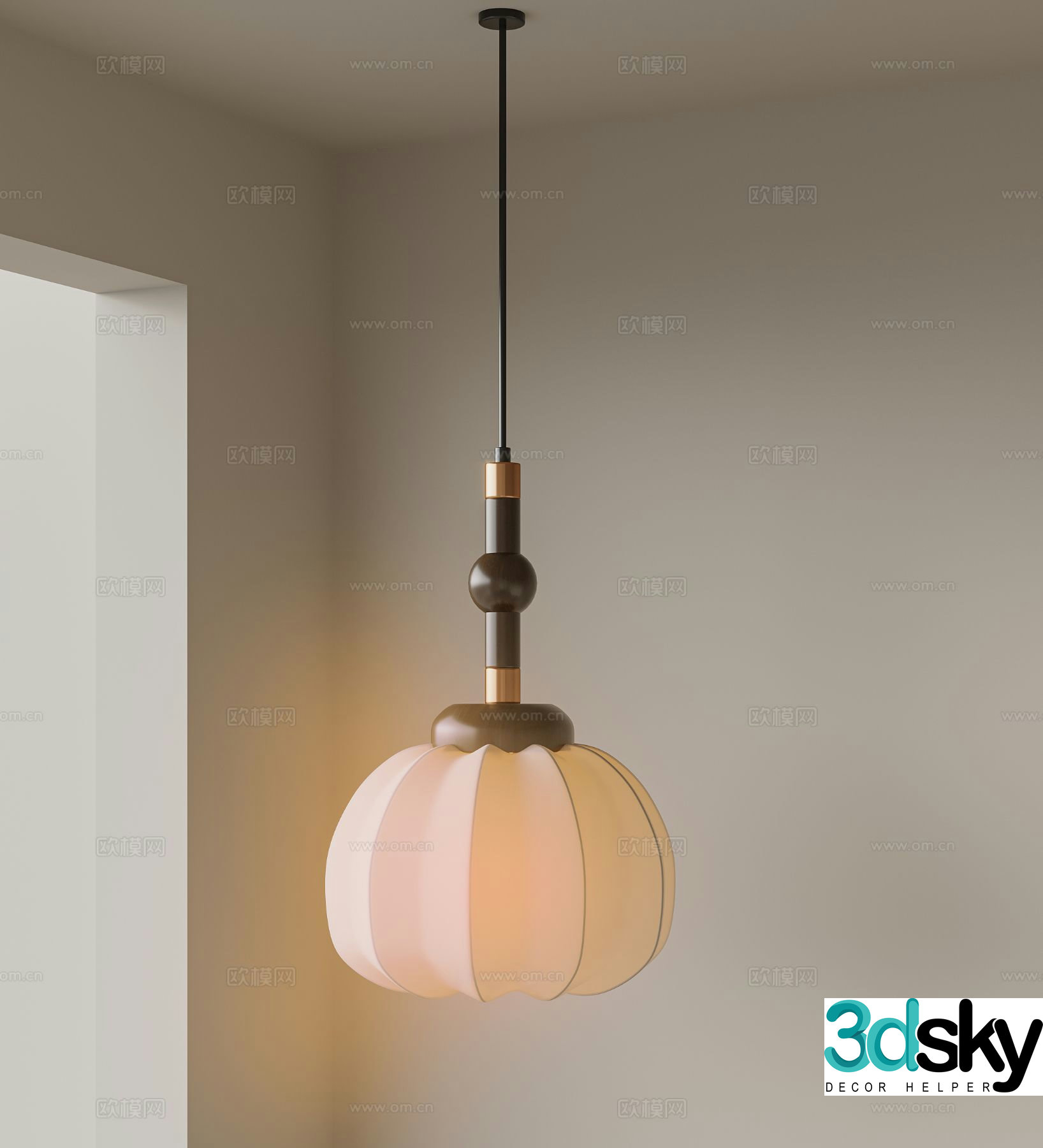 3D model of medieval style chandelier