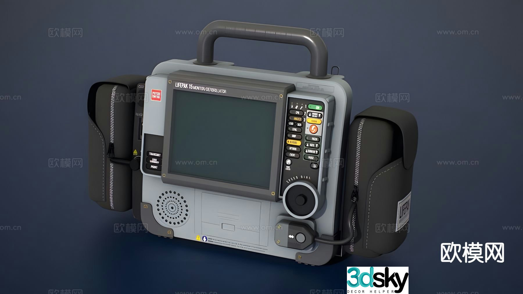 defibrillator medical equipment 3d model